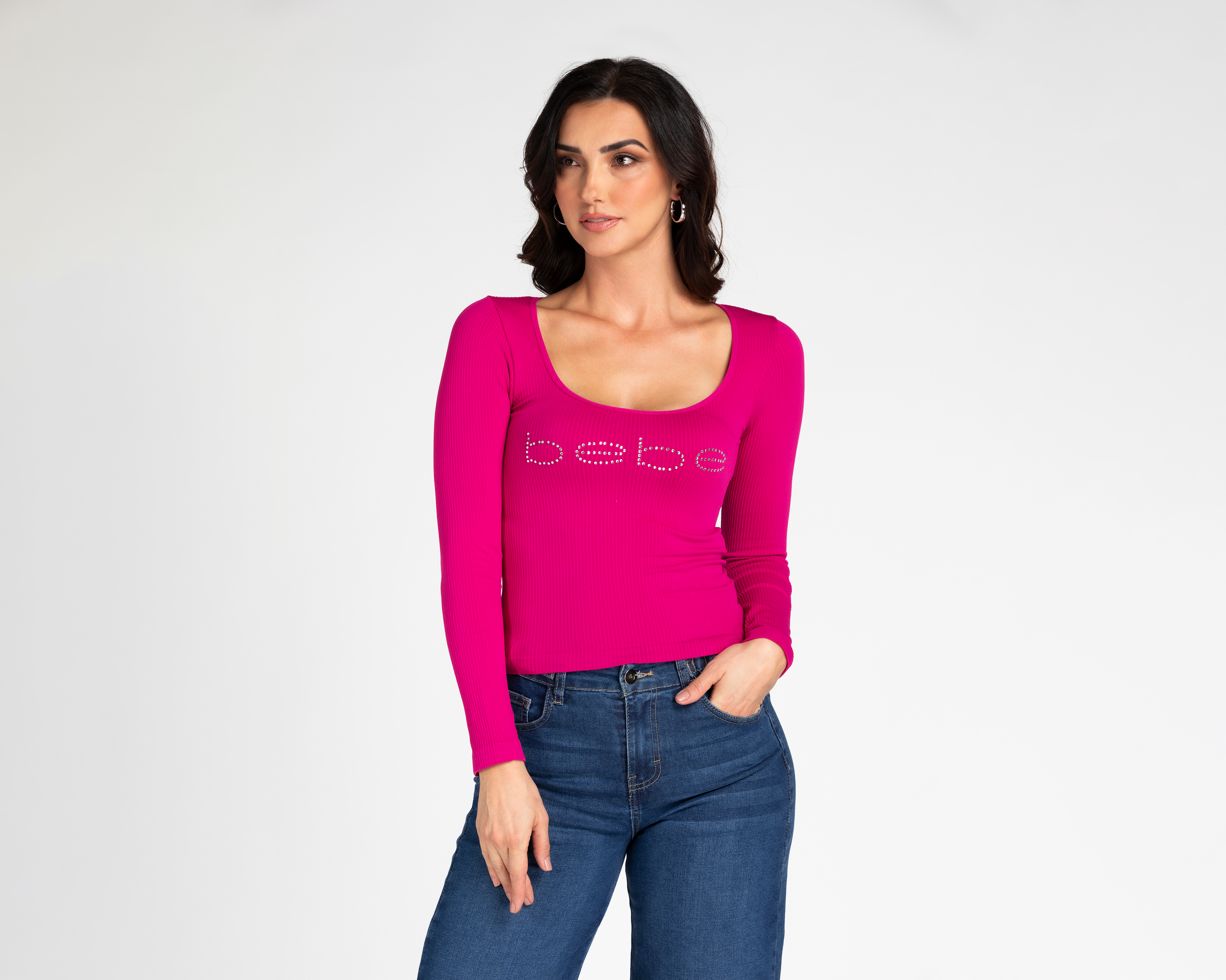 Foto 2 pulgar | Foto 1 | Playera Bebe Manga Larga para Mujer