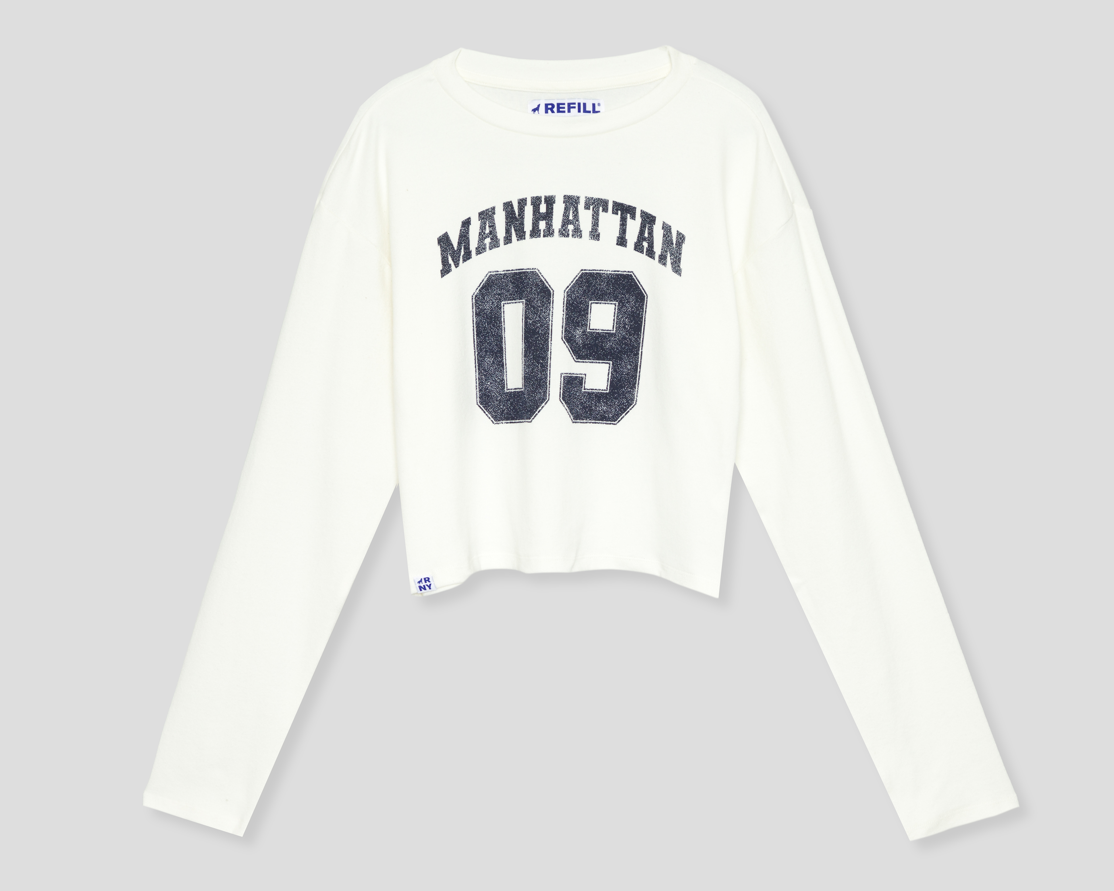 Foto 2 pulgar | Foto 1 | Playera Refill Manga Larga para Mujer