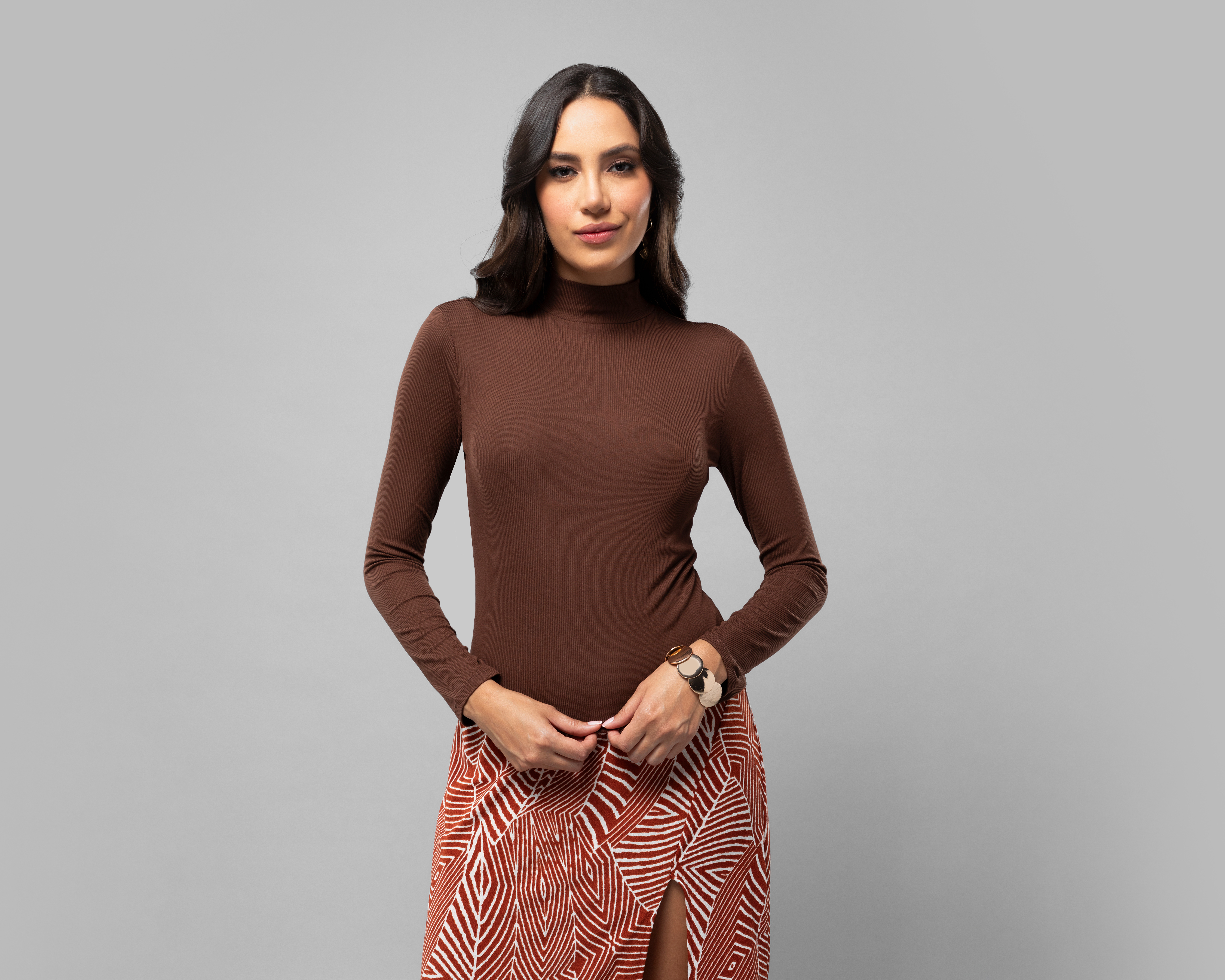 Playera Jennifer Lopez Café para Mujer