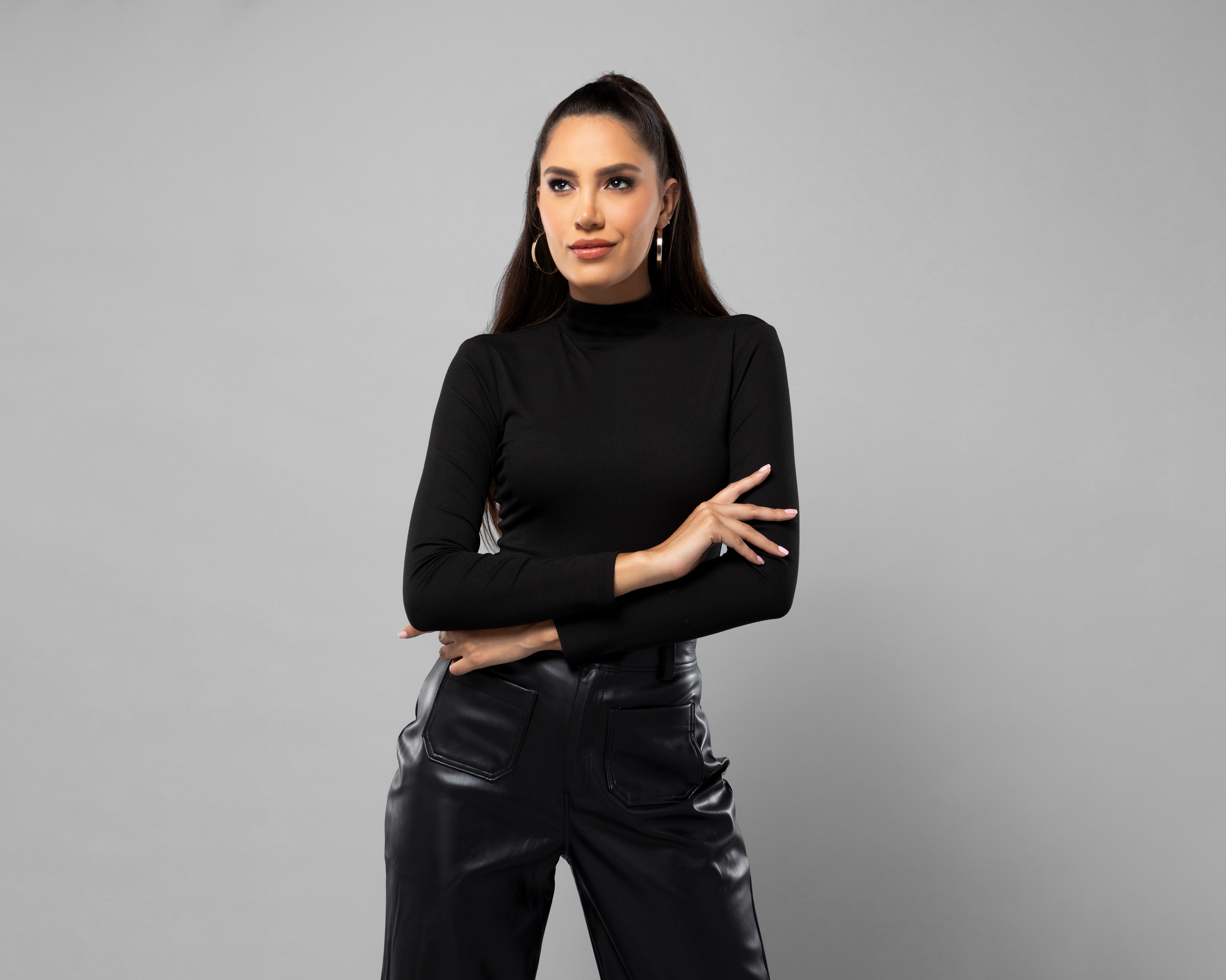 Playera Jennifer Lopez Negra para Mujer