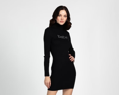 Foto 4 | Foto 4 | Vestido Casual Bebe con Cuello Alto Manga Larga Negro