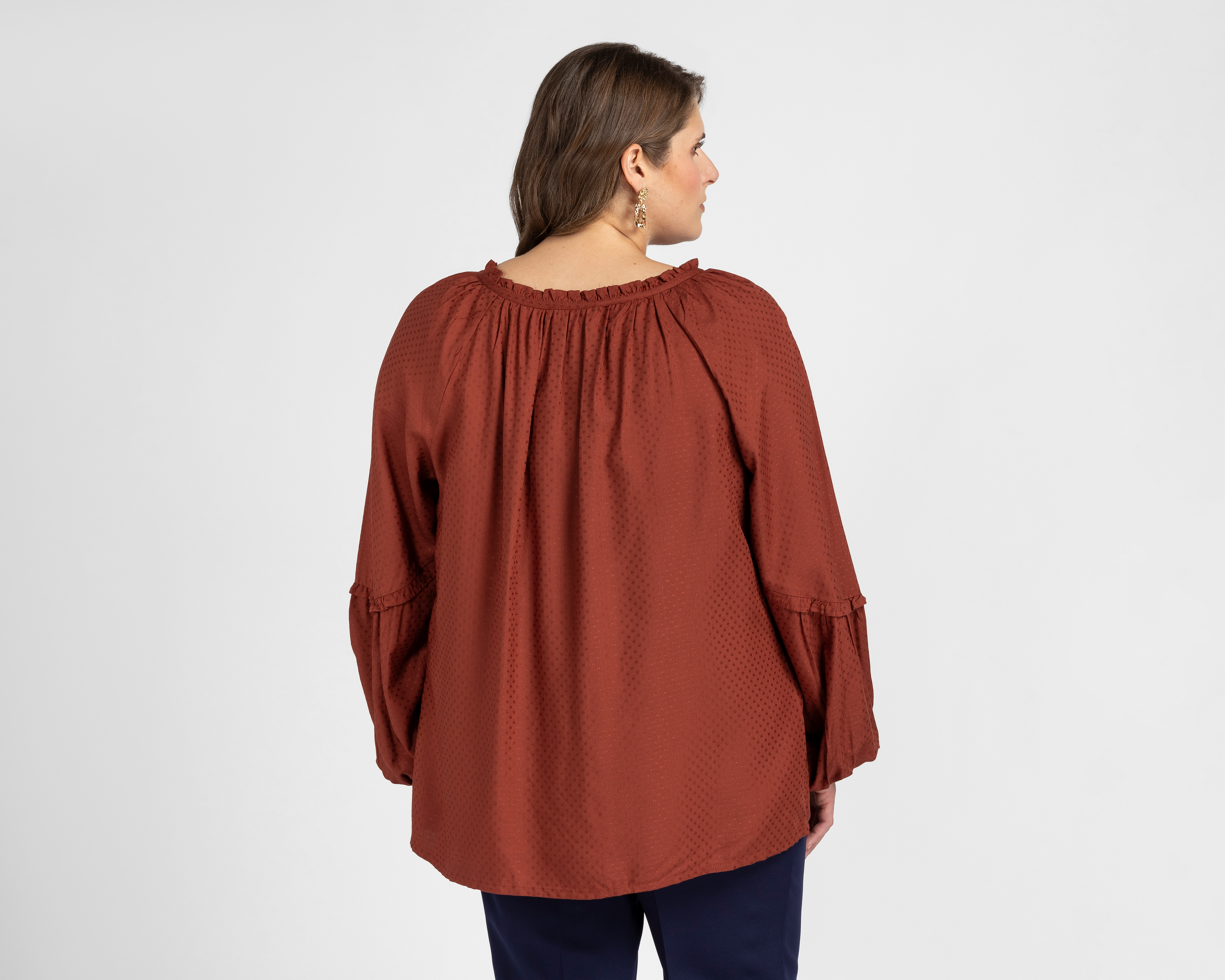 Foto 4 pulgar | Foto 3 | Blusa Sahara Manga Larga para Mujer