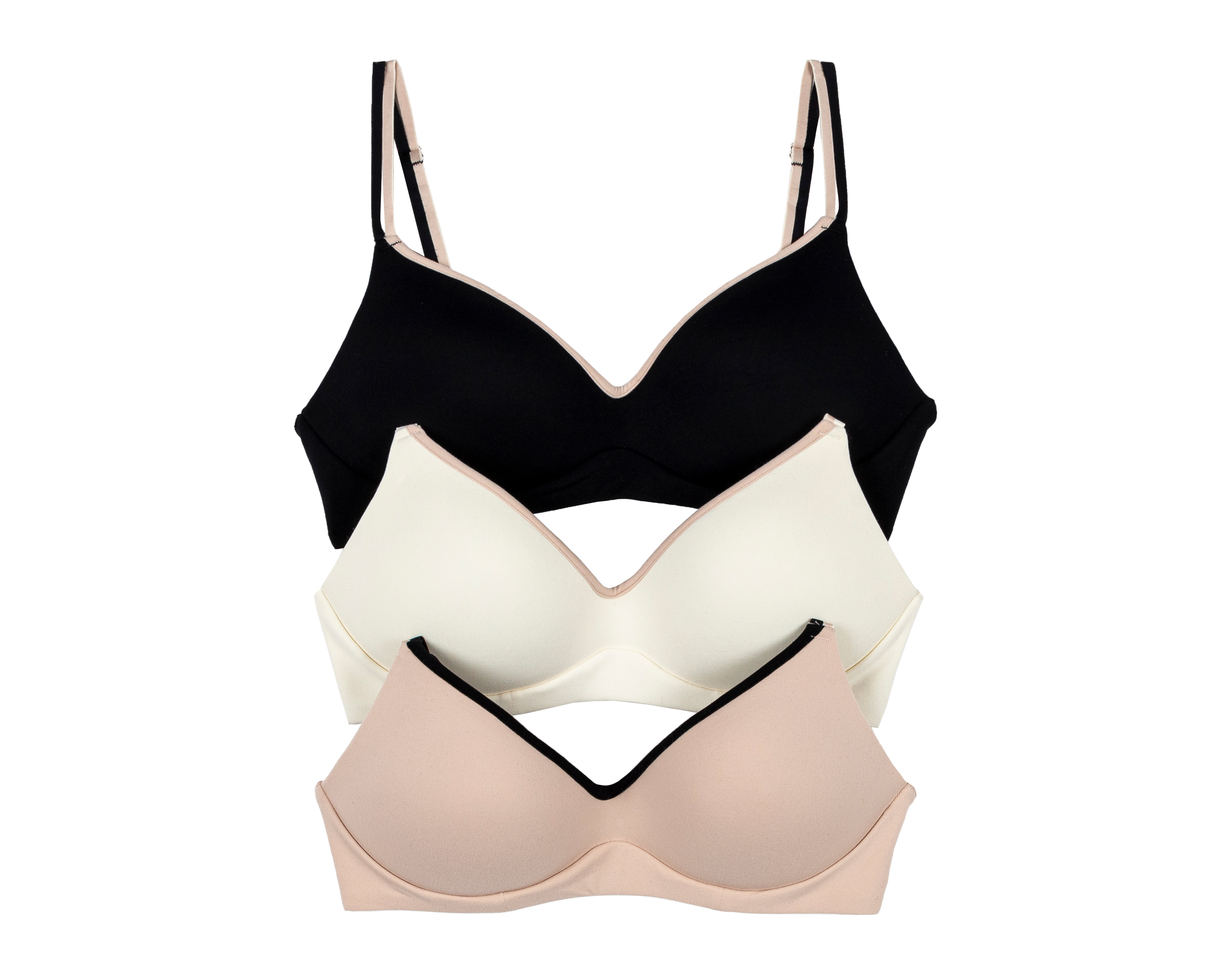 Foto 2 pulgar | Foto 1 | Brasier Seamless Beauty Secret Media Copa 3 Piezas