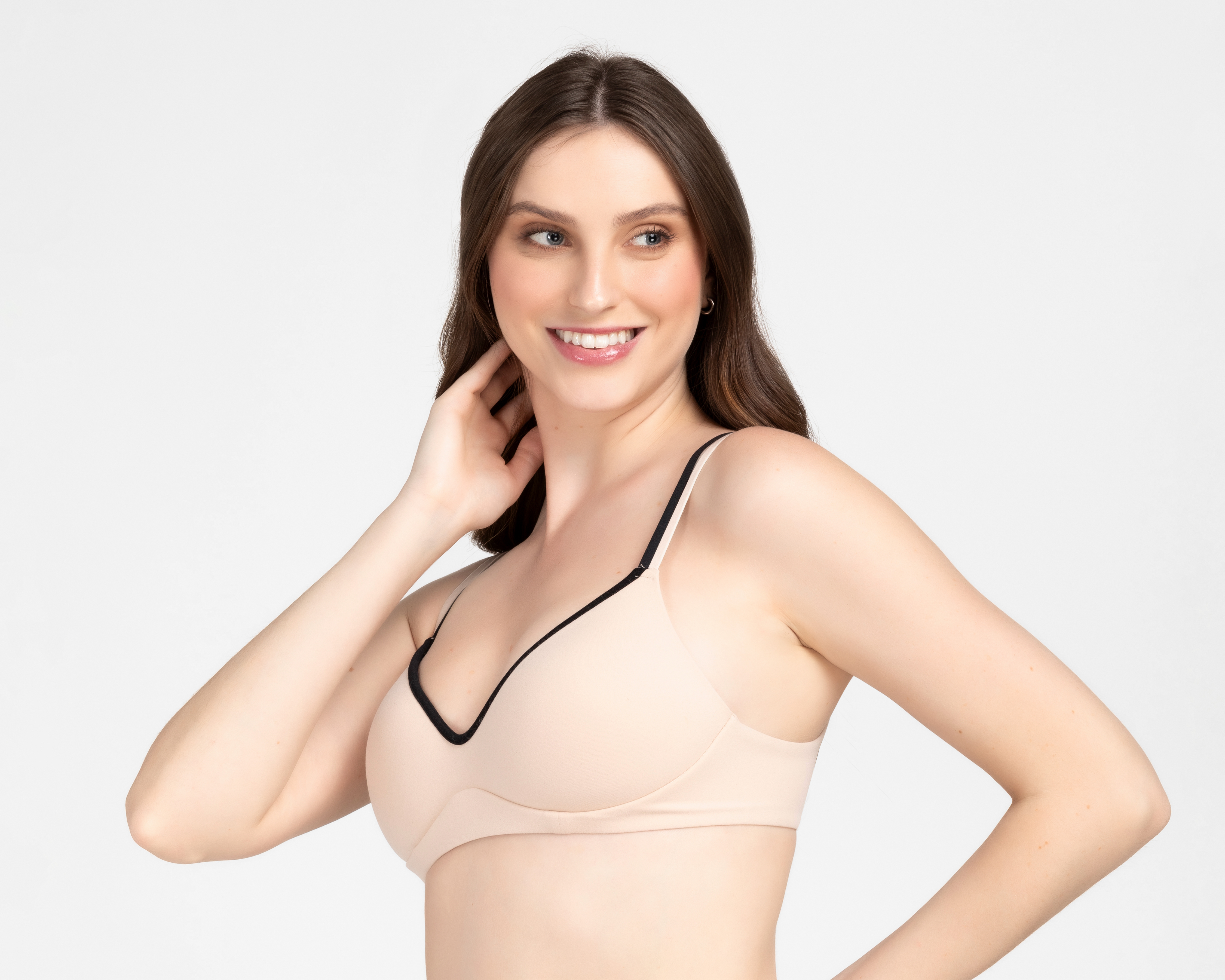 Foto 2 | Foto 2 | Brasier Seamless Beauty Secret Media Copa 3 Piezas