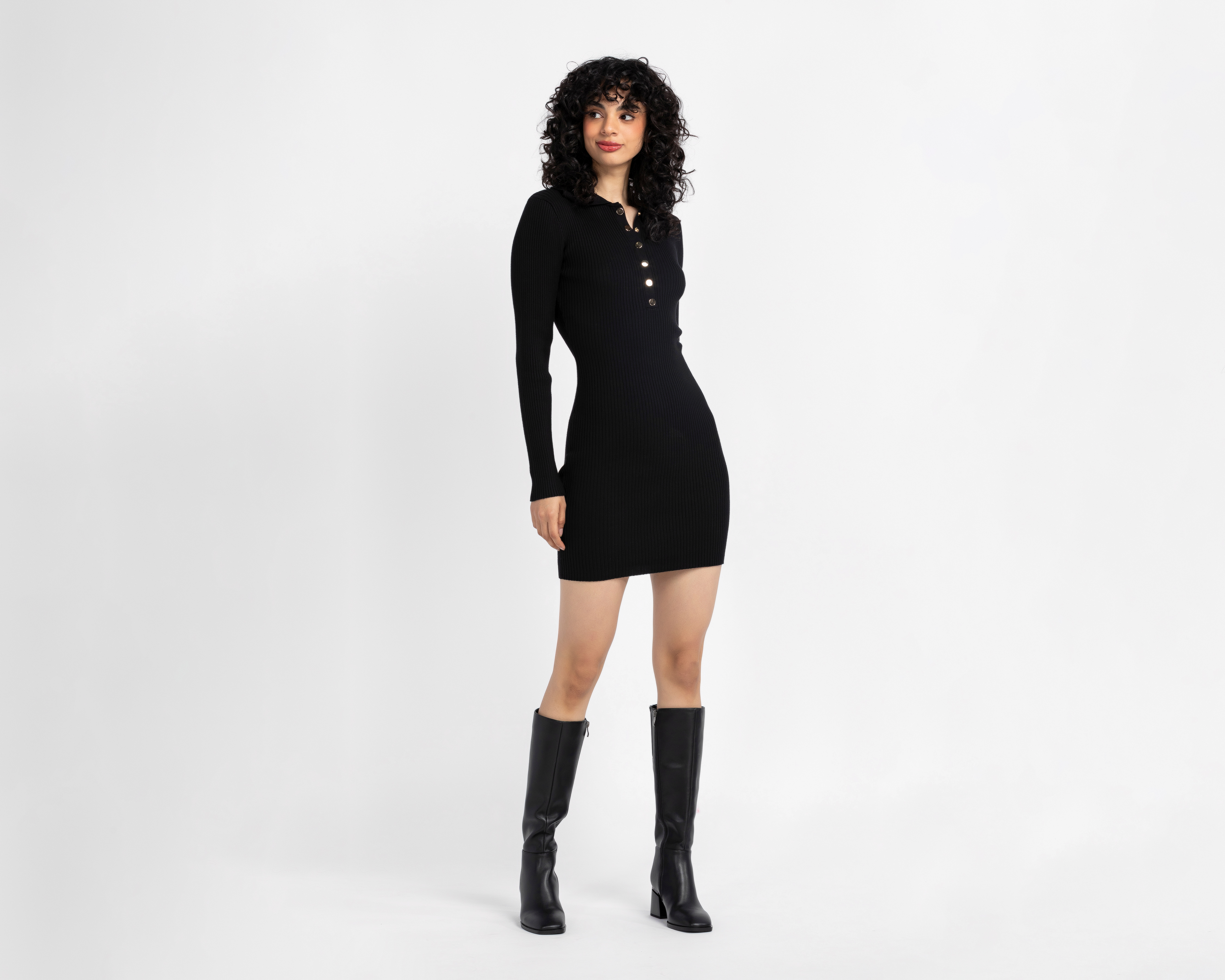 Foto 1 | Foto 1 | Vestido Casual Forever 21 Corto Manga Larga para Mujer