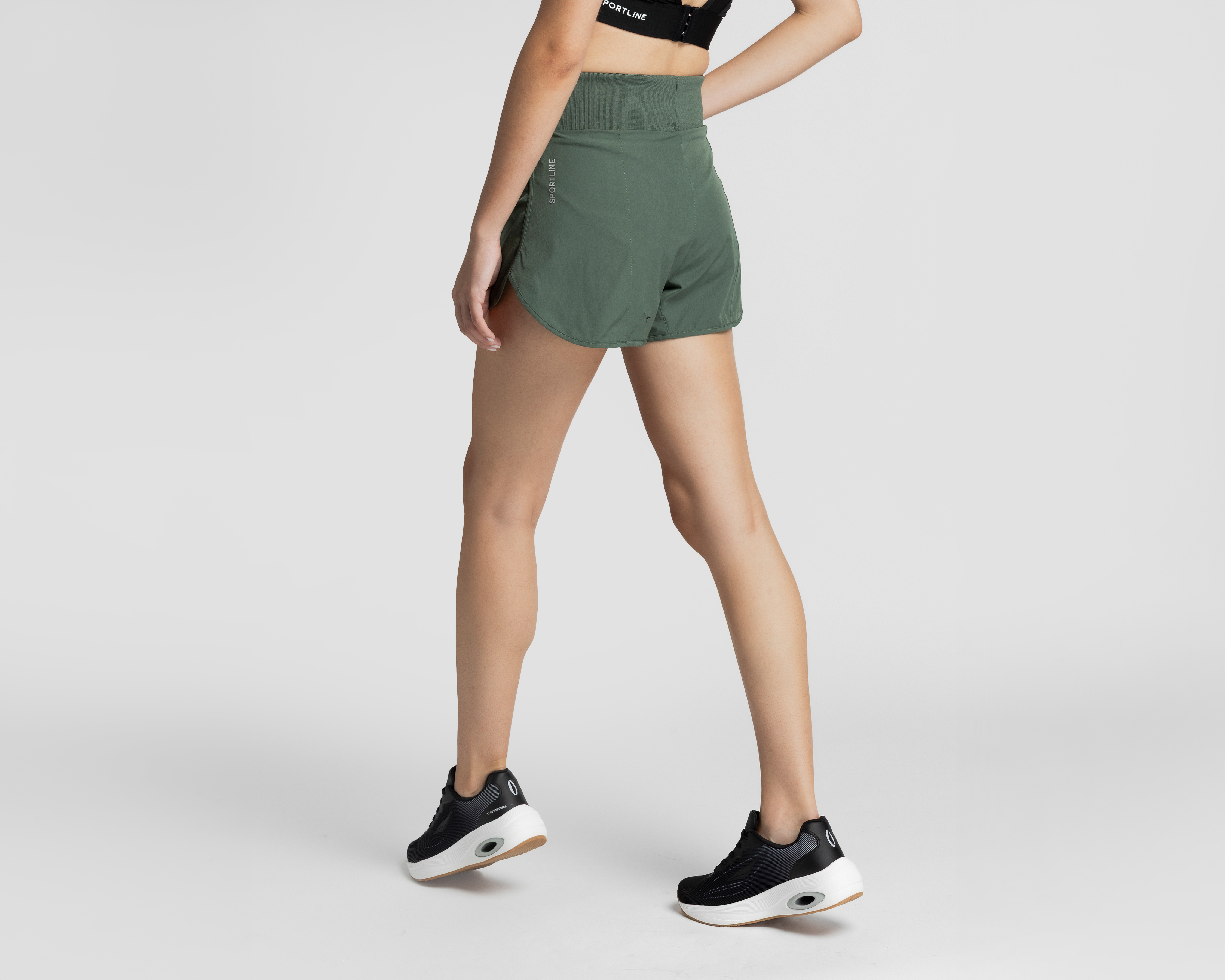 Foto 4 pulgar | Foto 3 | Short Deportivo Sportline para Mujer