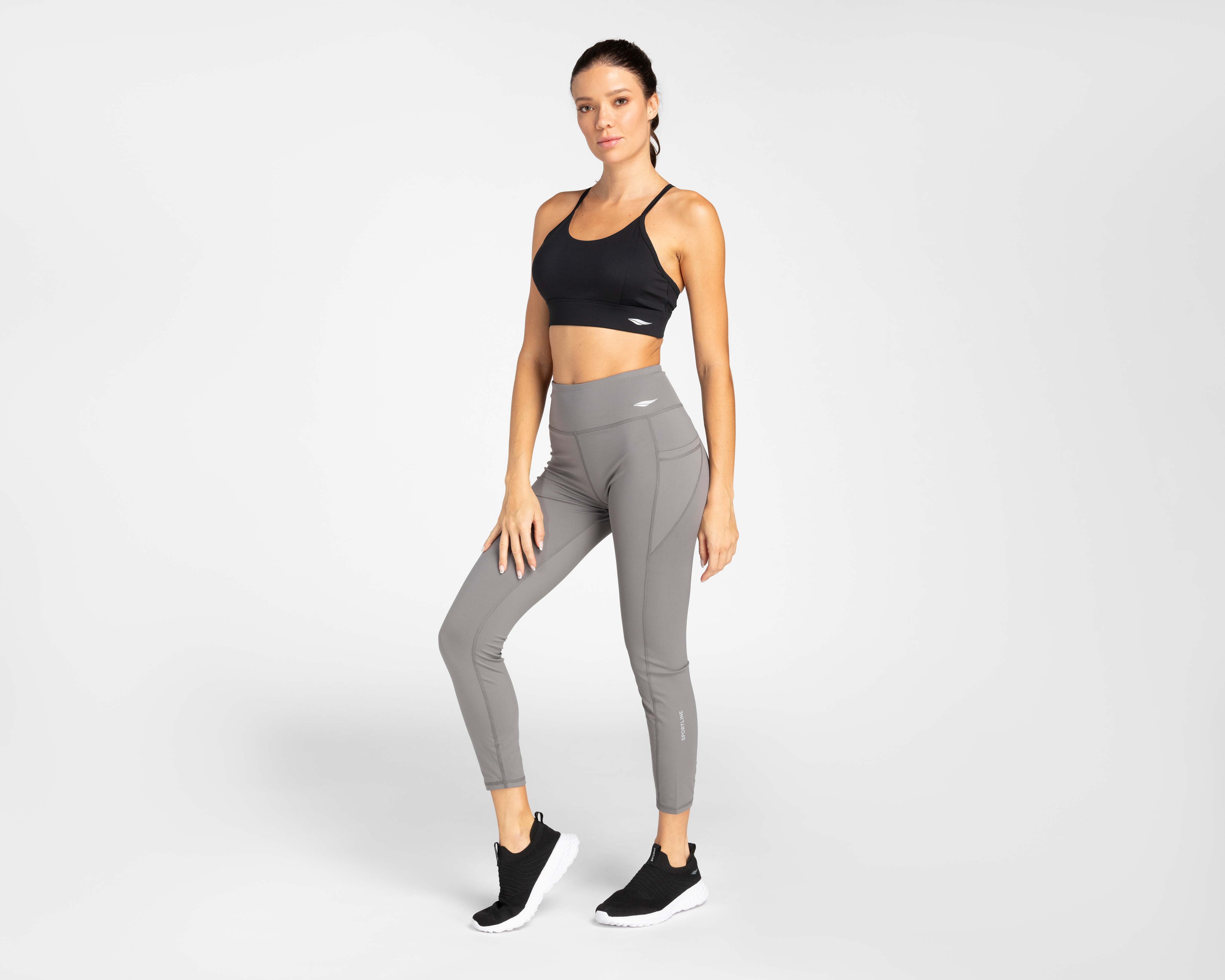 Foto 2 | Foto 2 | Leggings Alma Pocket Largo Gris