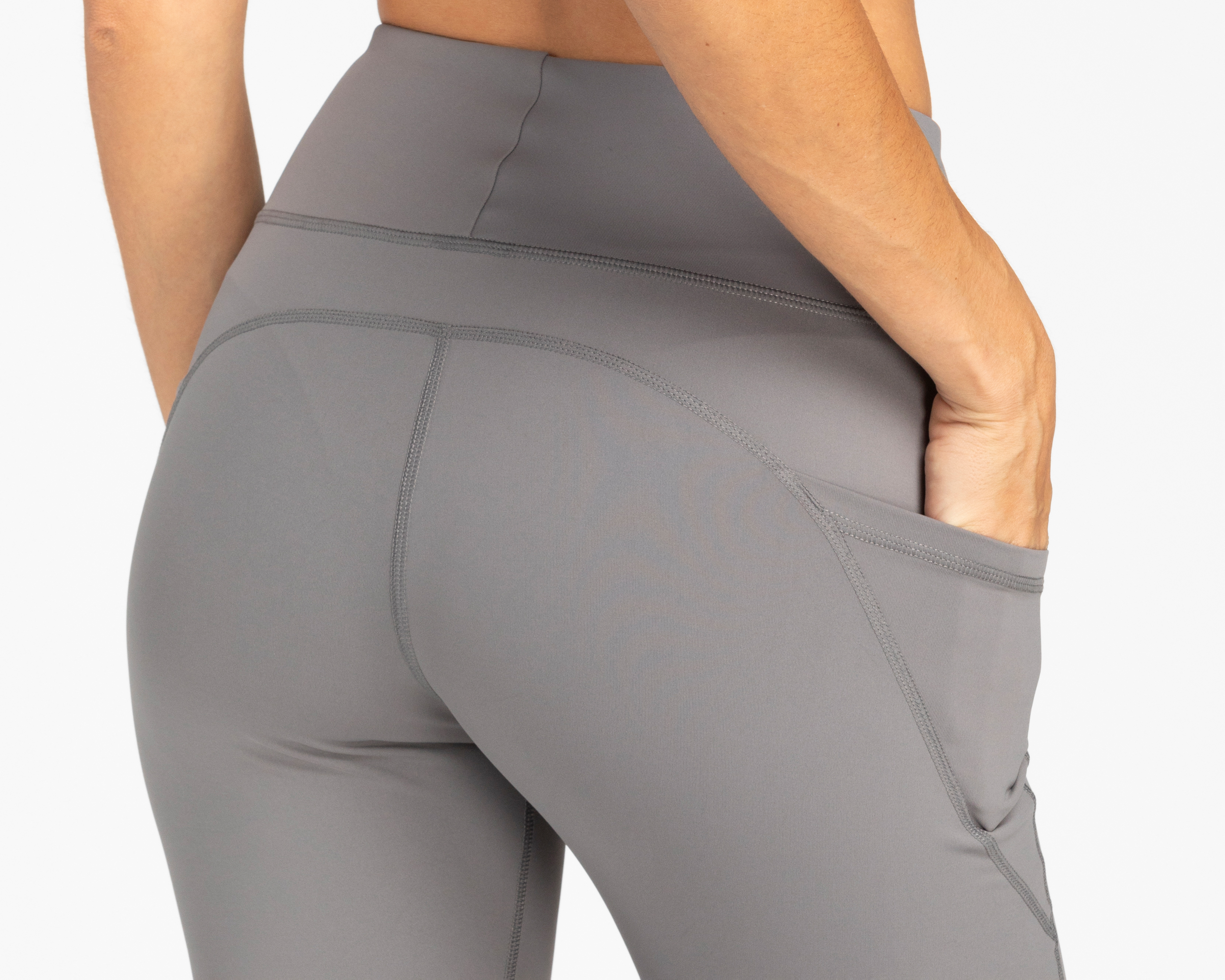 Foto 5 | Foto 5 | Leggings Alma Pocket Largo Gris