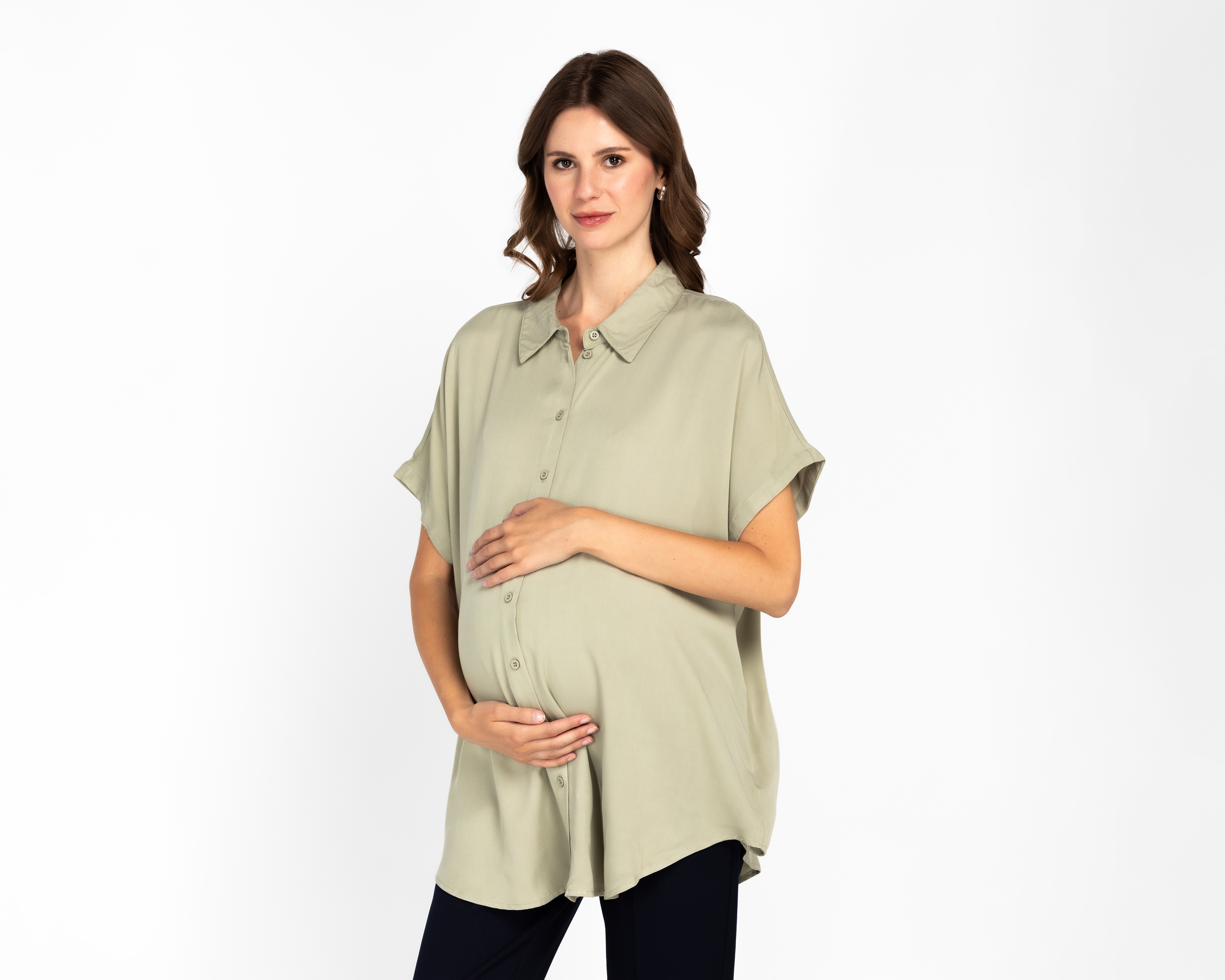 Foto 2 pulgar | Foto 1 | Blusa de Maternidad Mamá Bella con Botones