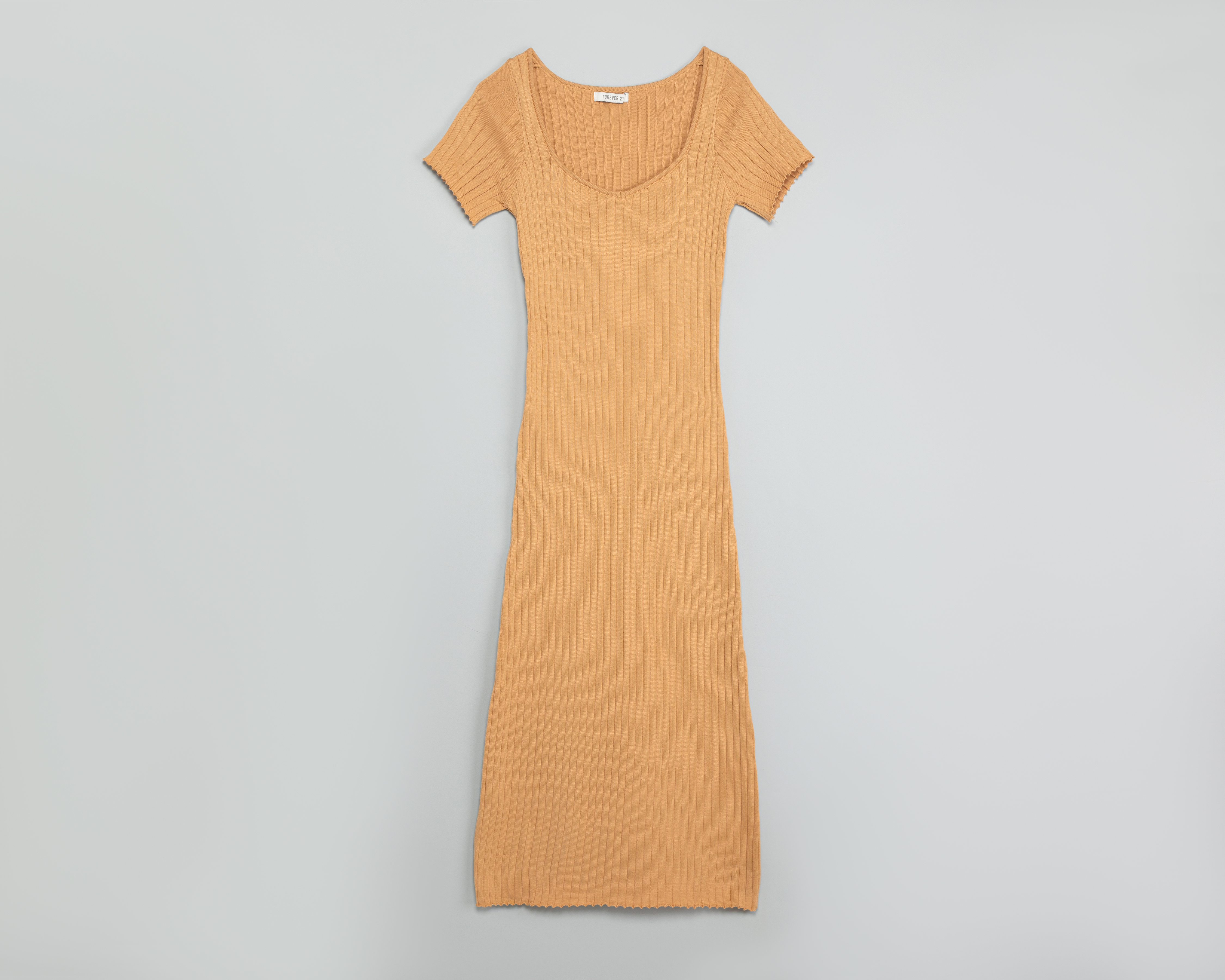 Foto 1 | Foto 1 | Vestido Casual Forever 21 Manga Corta Caqui Juvenil