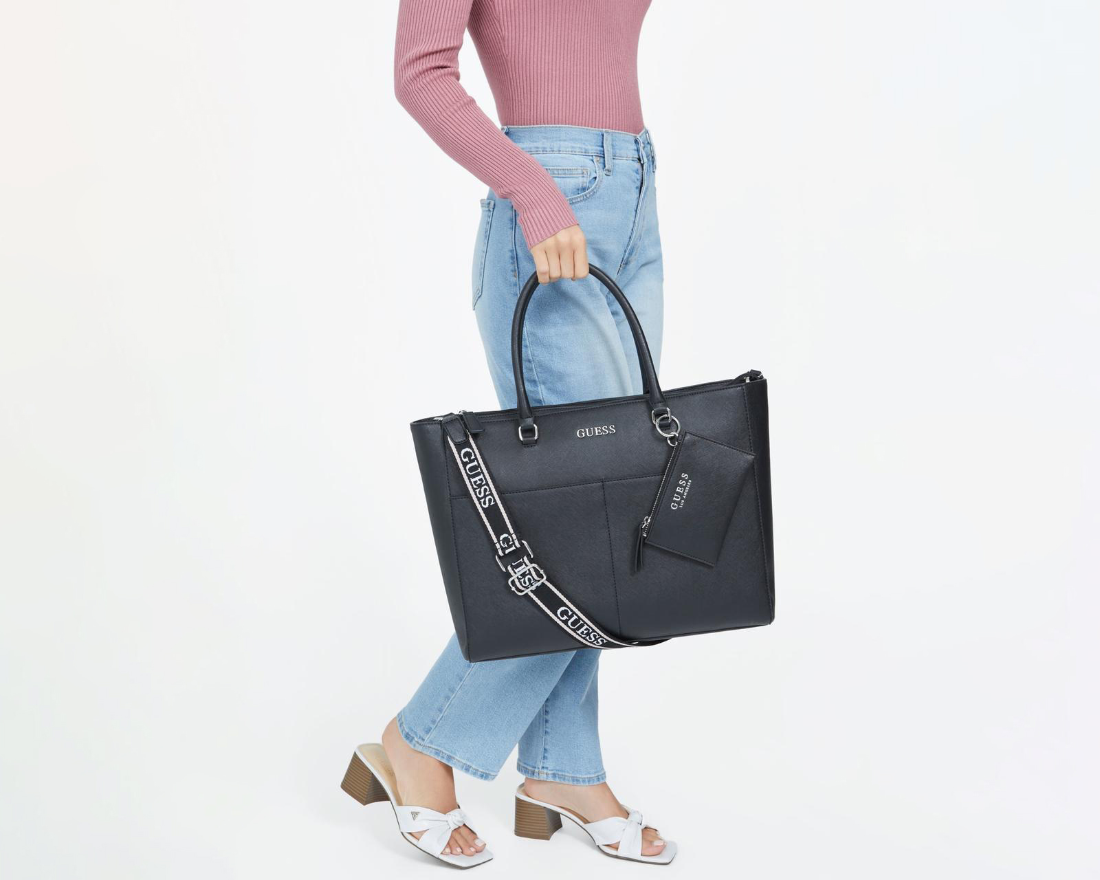 Foto 5 | Foto 5 | Bolsa de Hombro Guess con Monedero