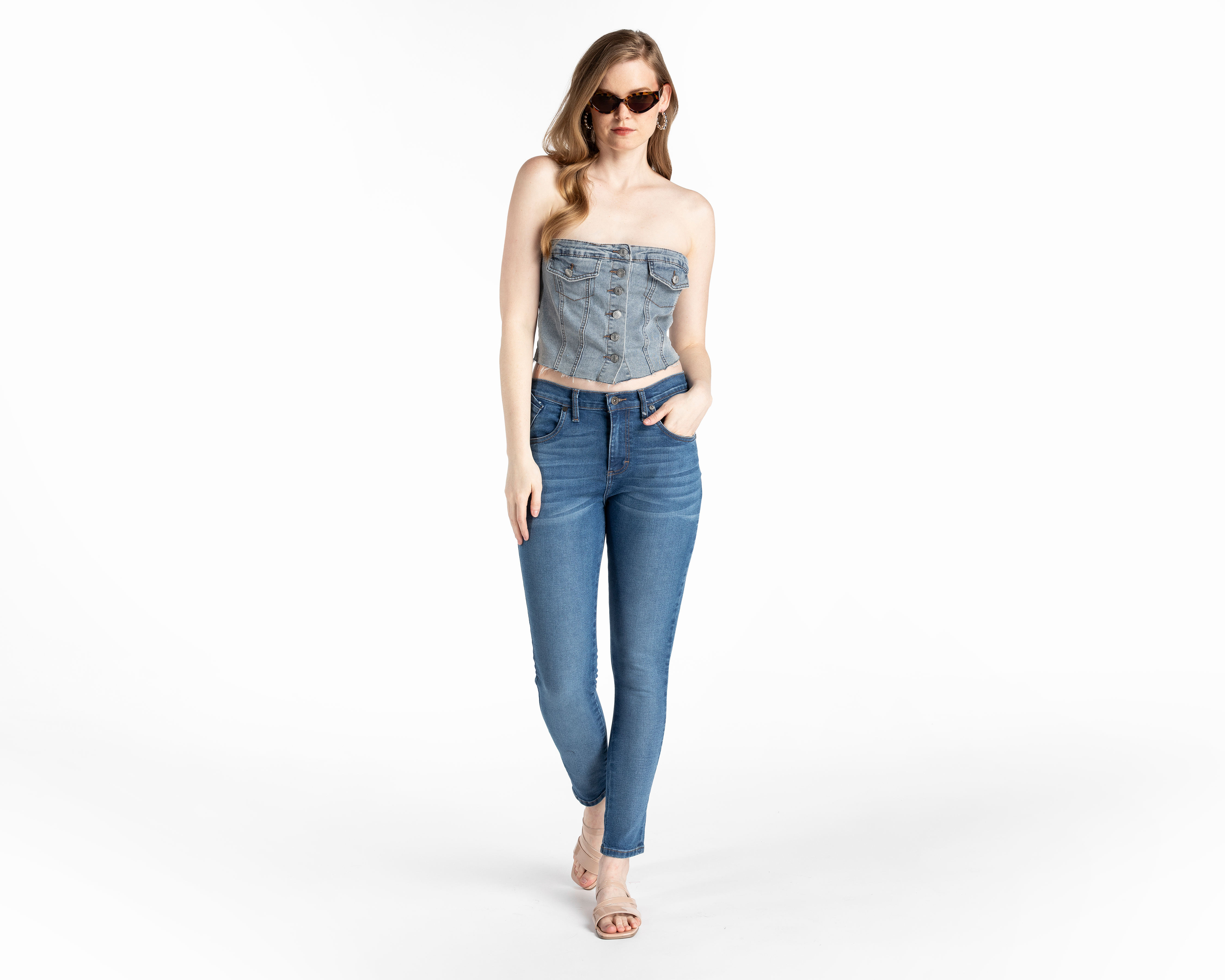 Foto 3 pulgar | Foto 2 | Jeans Skinny Lee para Mujer