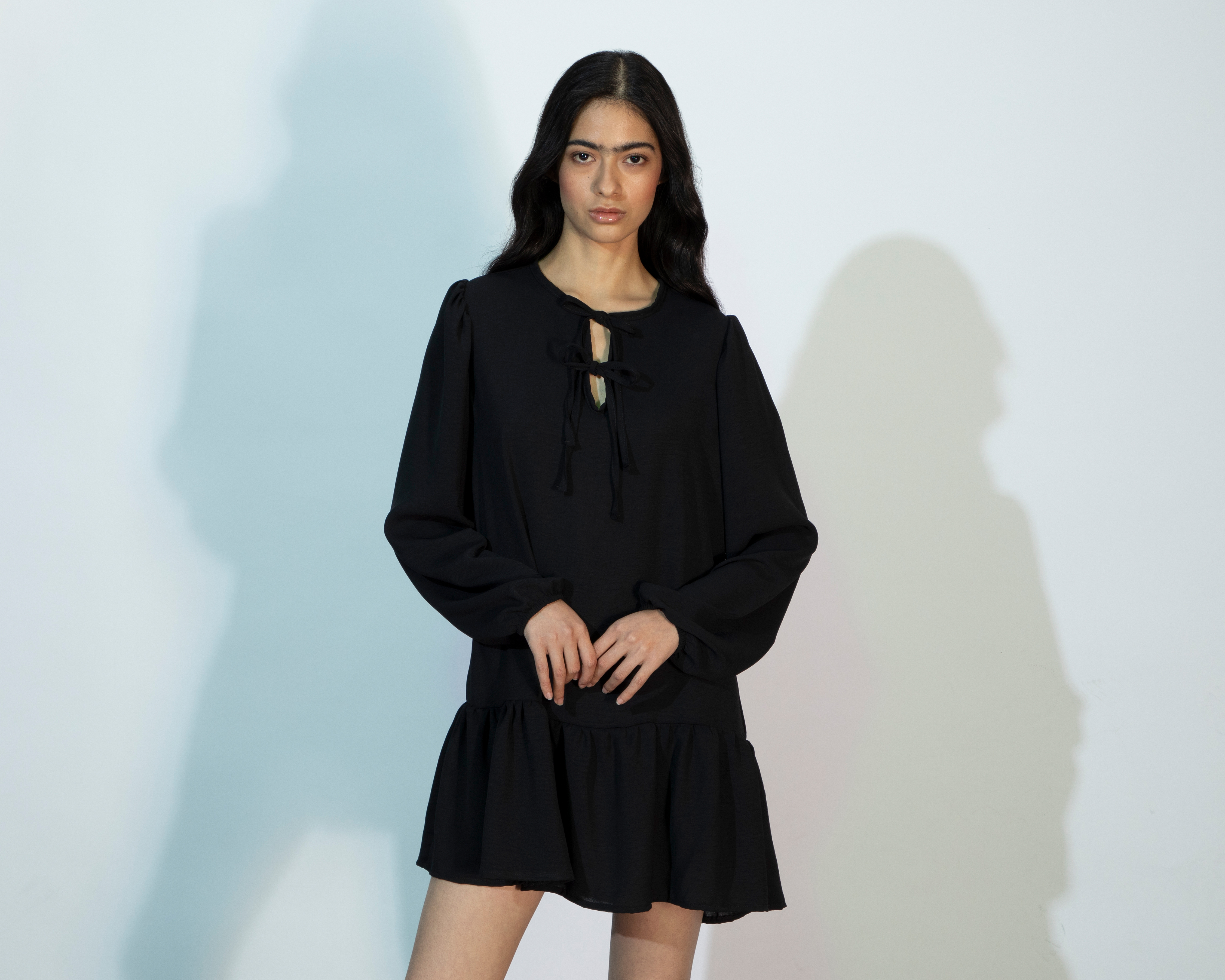 Foto 4 | Foto 4 | Vestido Casual Strona Manga Larga con Jareta