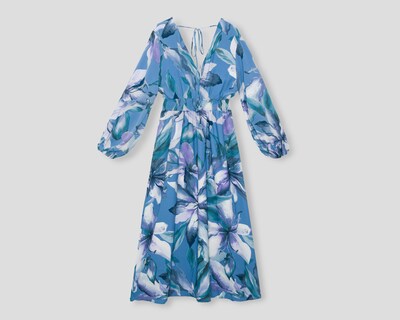 Foto 2 | Foto 2 | Vestido Coctel Sahara Midi Floral Azul para Mujer