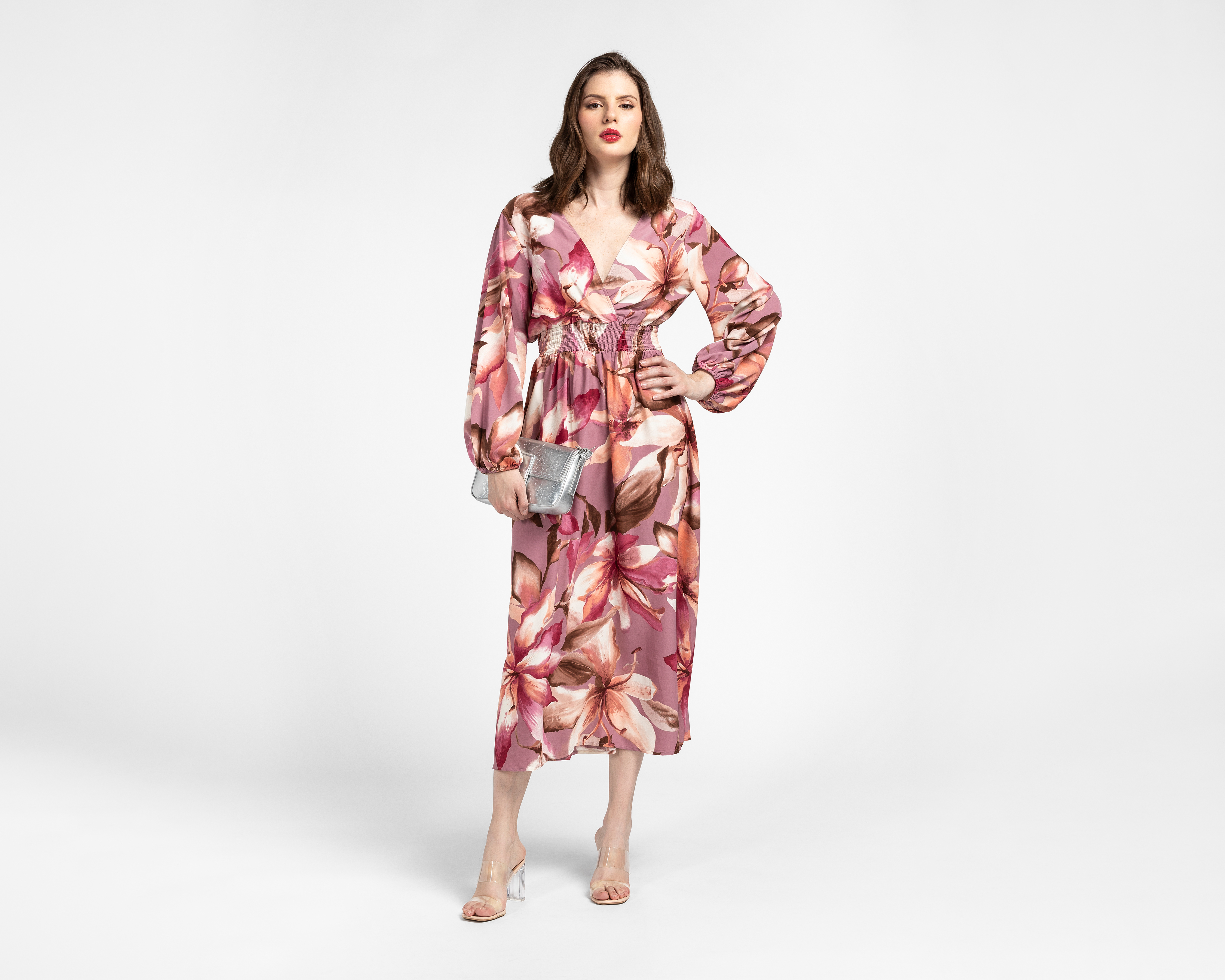 Vestido Coctel Sahara Midi Floral para Mujer