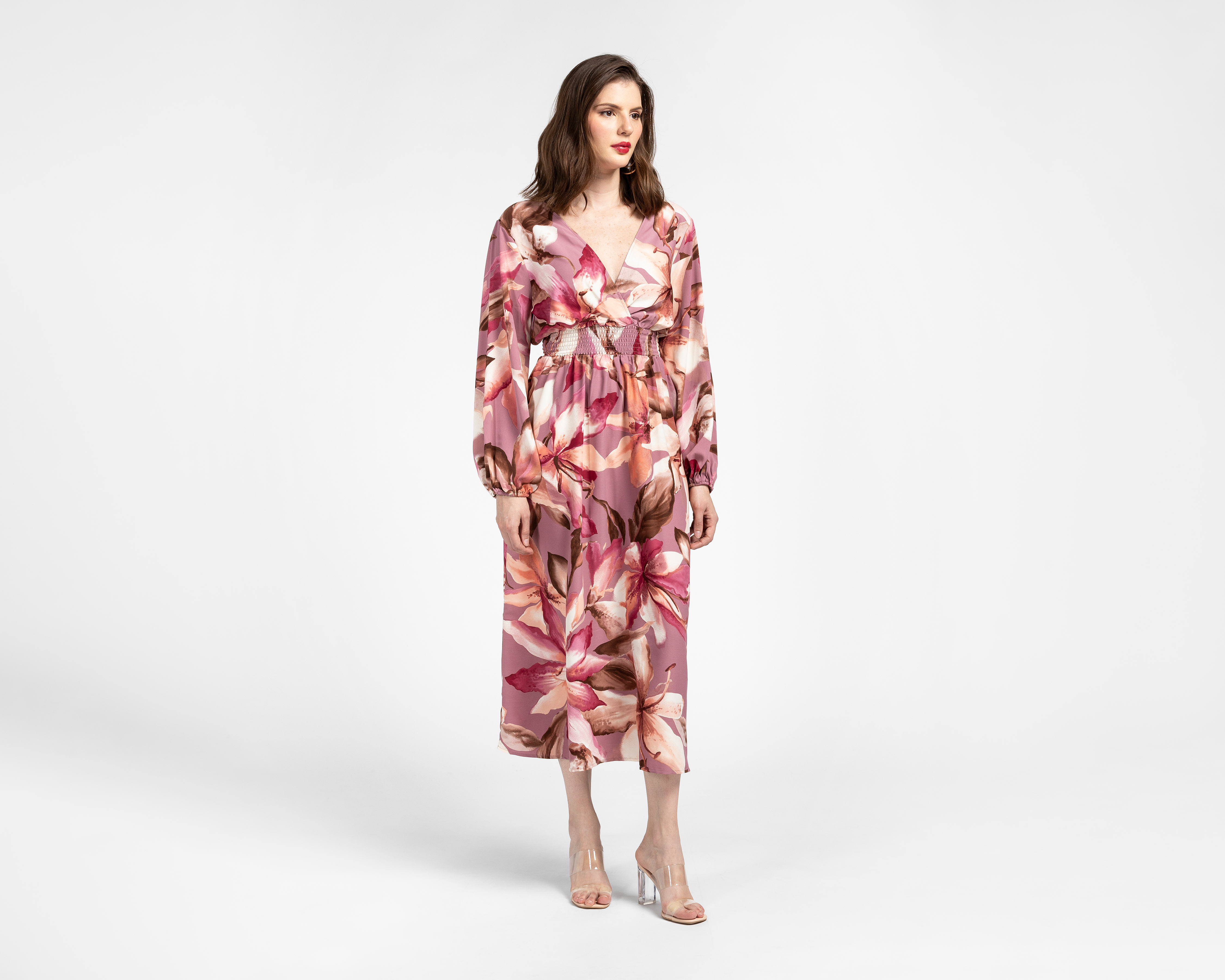 Foto 3 pulgar | Foto 2 | Vestido Coctel Sahara Midi Floral para Mujer