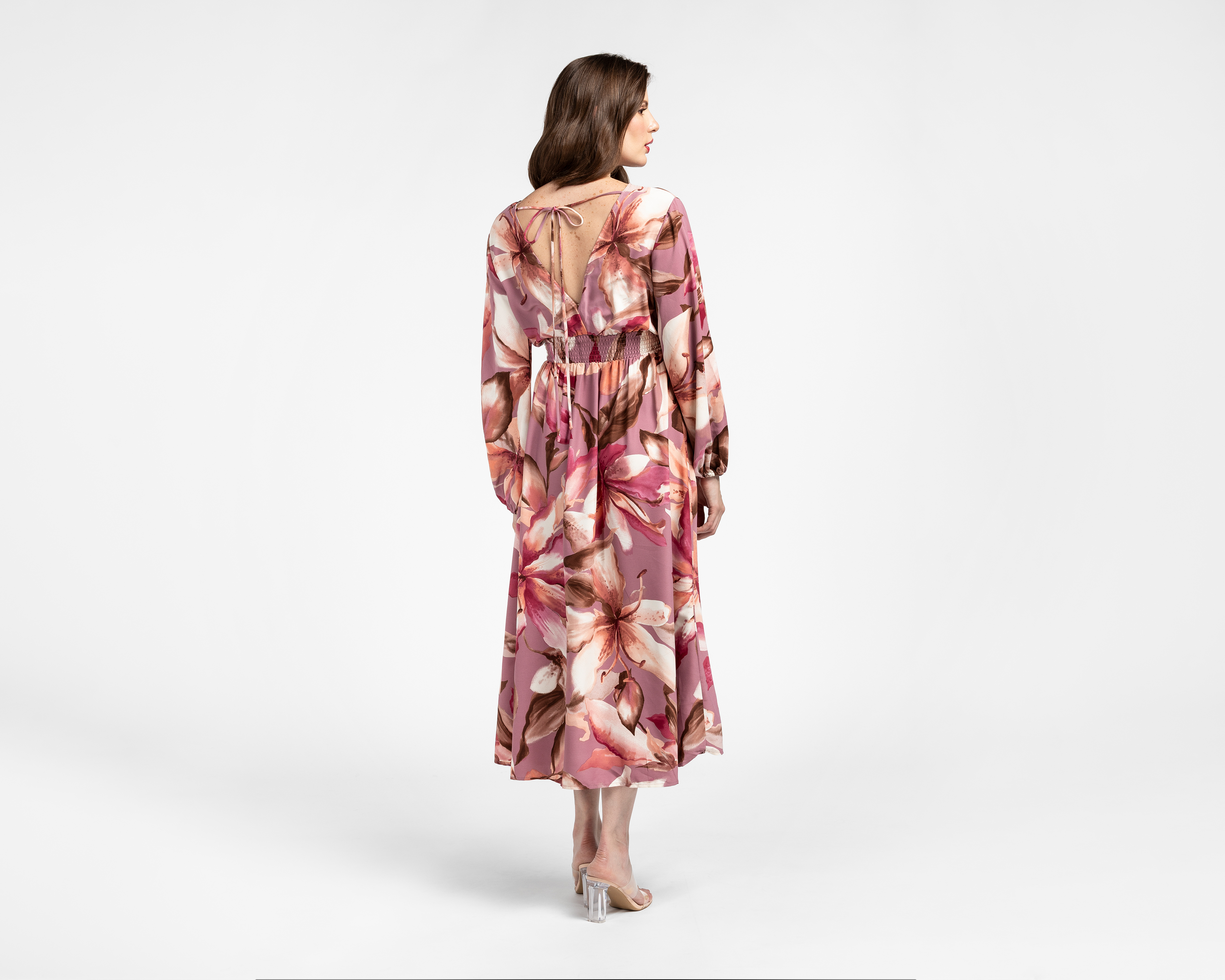 Foto 4 pulgar | Foto 3 | Vestido Coctel Sahara Midi Floral para Mujer