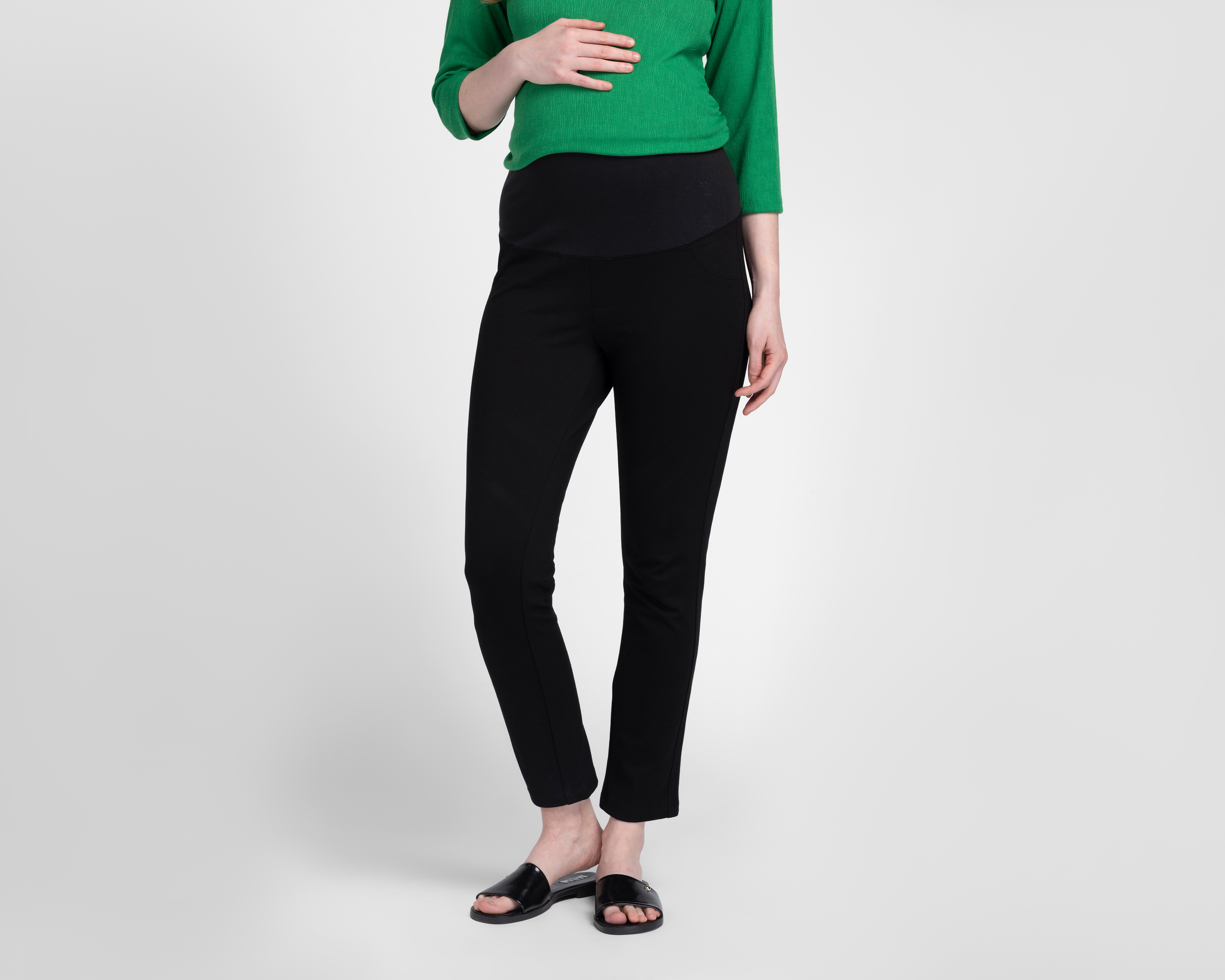 Leggings de Maternidad Negro Mamá Bella