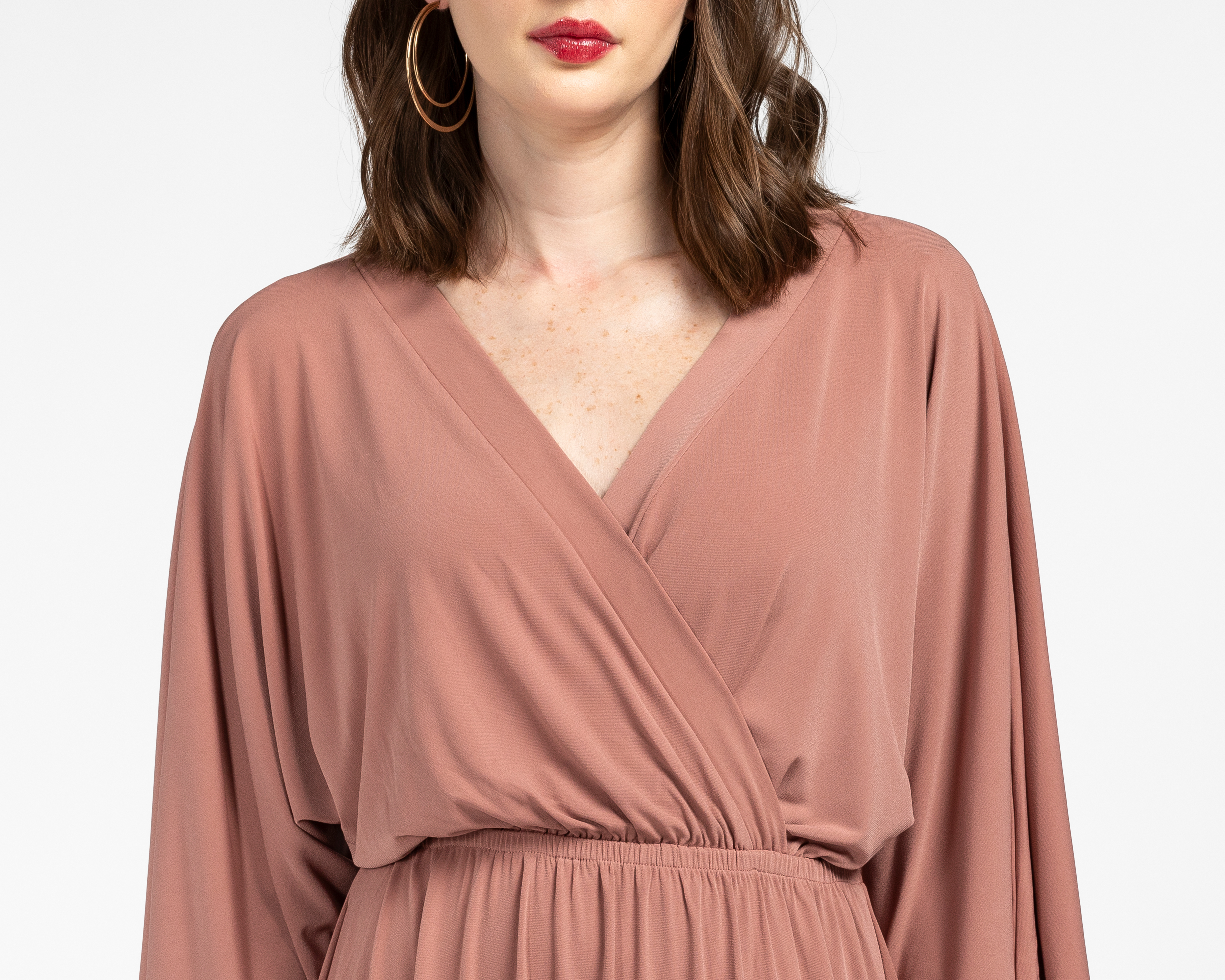 Foto 4 | Foto 4 | Vestido de Coctel Sahara Rosa con Escote V para Mujer