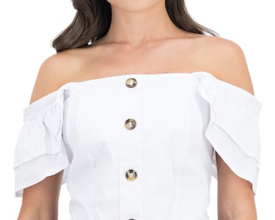 Foto 4 | Foto 4 | Blusa Jennifer Lopez sin Mangas con Botones