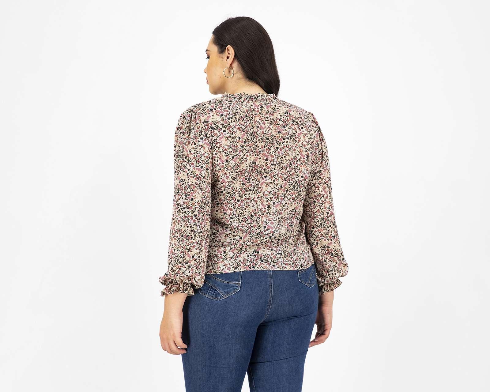 Foto 4 pulgar | Foto 3 | Blusa Manga Larga Sahara para Mujer