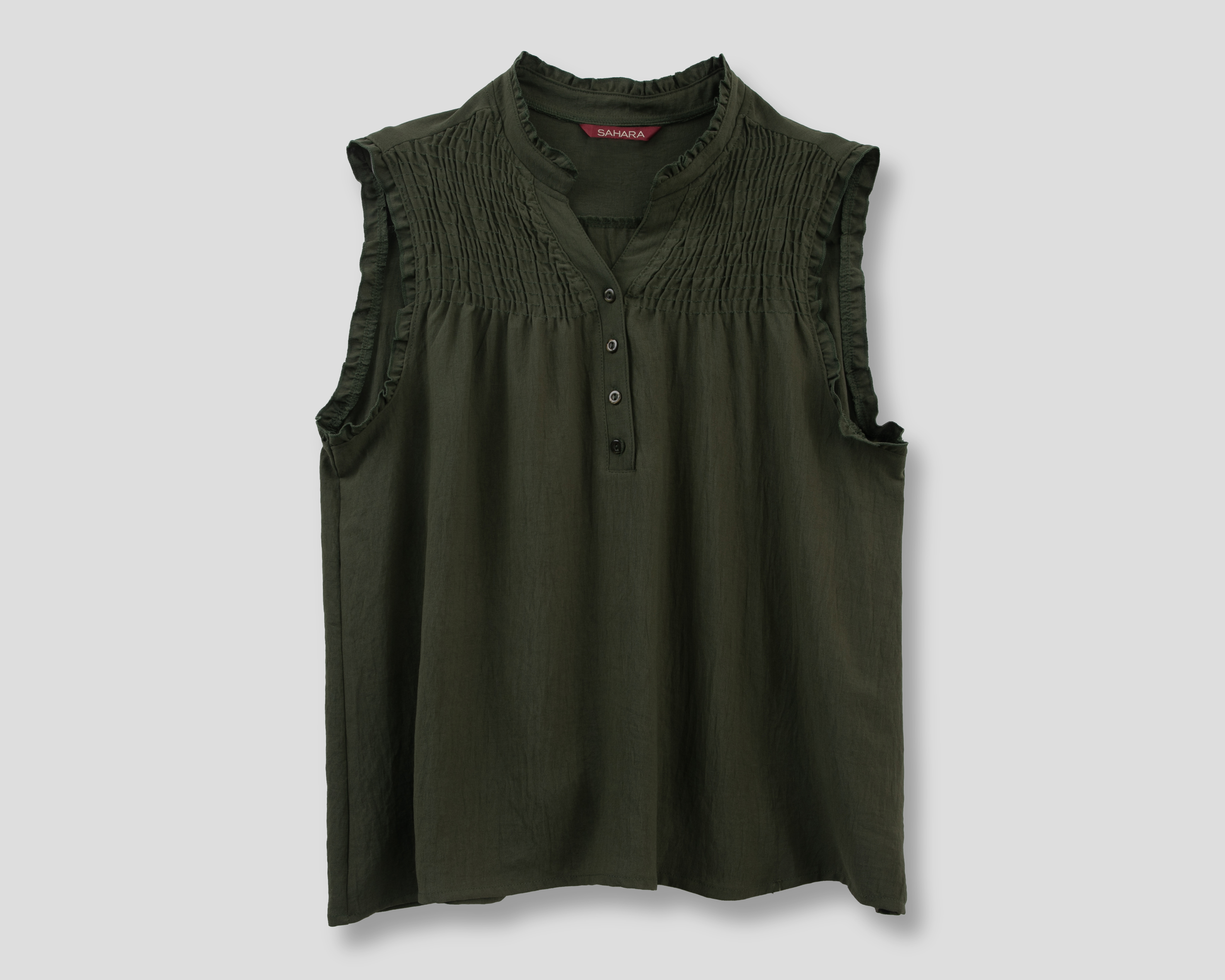 Foto 2 pulgar | Foto 1 | Blusa Verde Sahara para Mujer