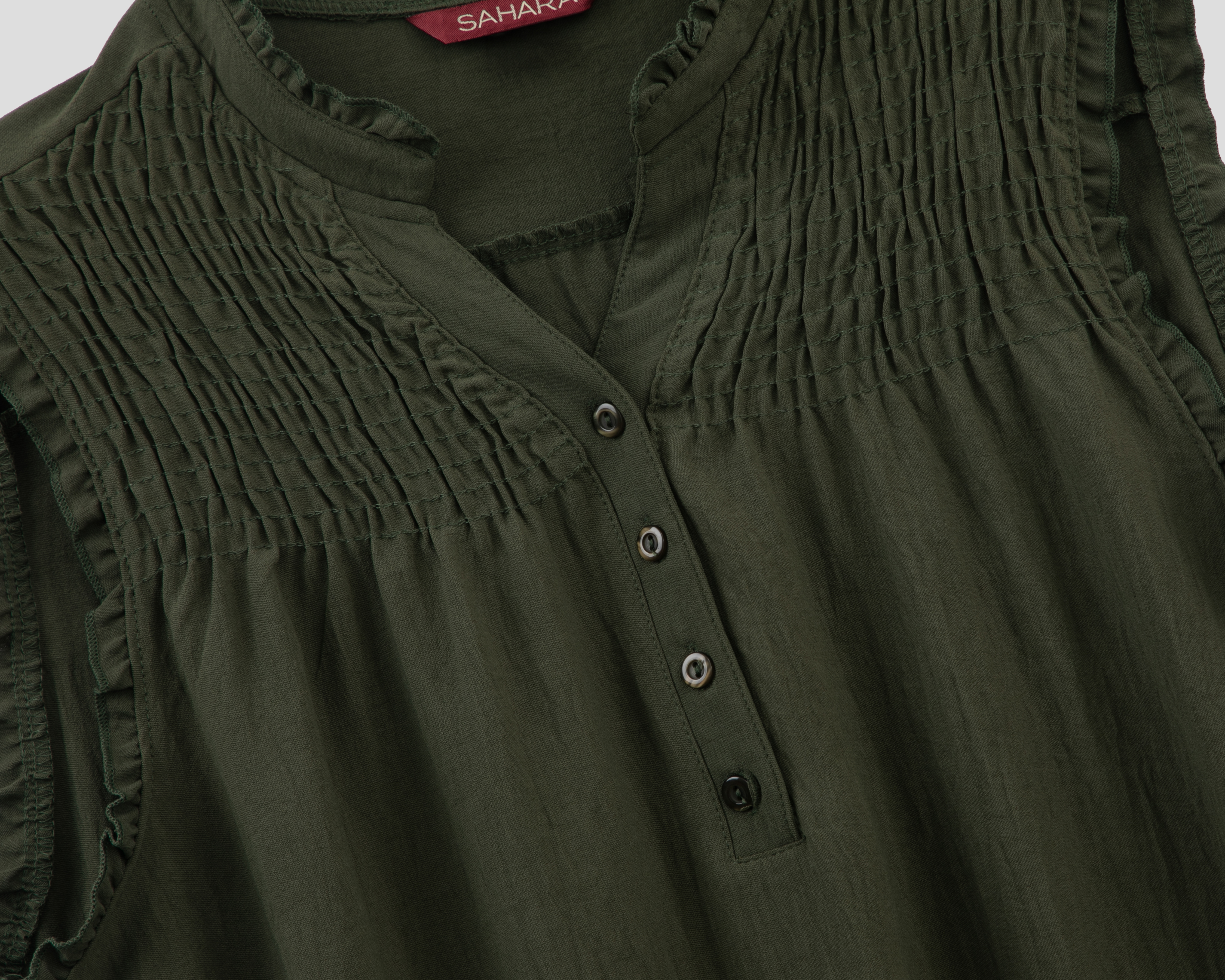 Foto 4 pulgar | Foto 3 | Blusa Verde Sahara para Mujer