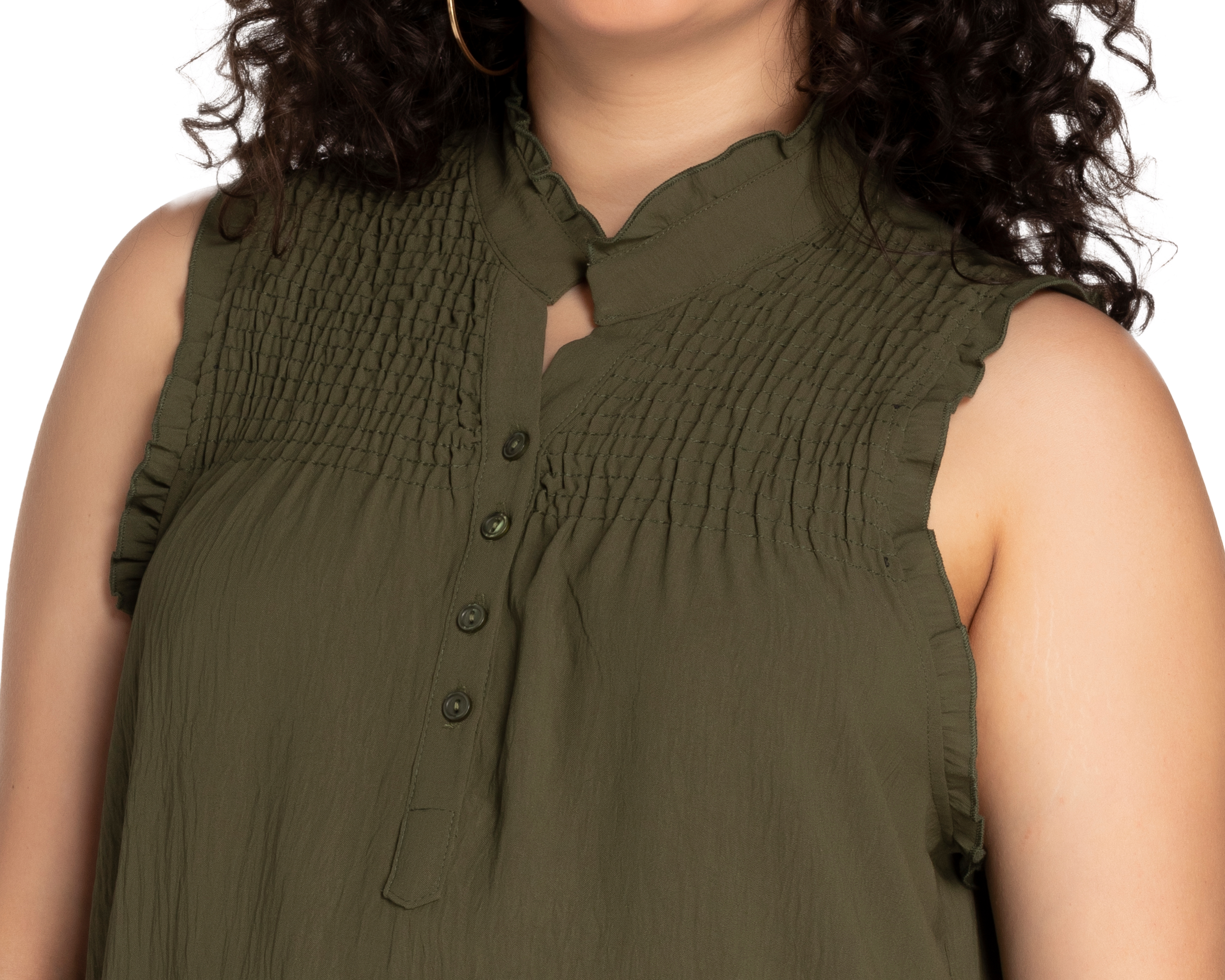 Foto 5 pulgar | Foto 4 | Blusa Verde Sahara para Mujer