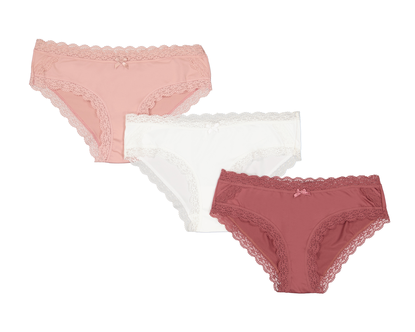 Bikini con Encaje Frescura para Mujer 3 Piezas