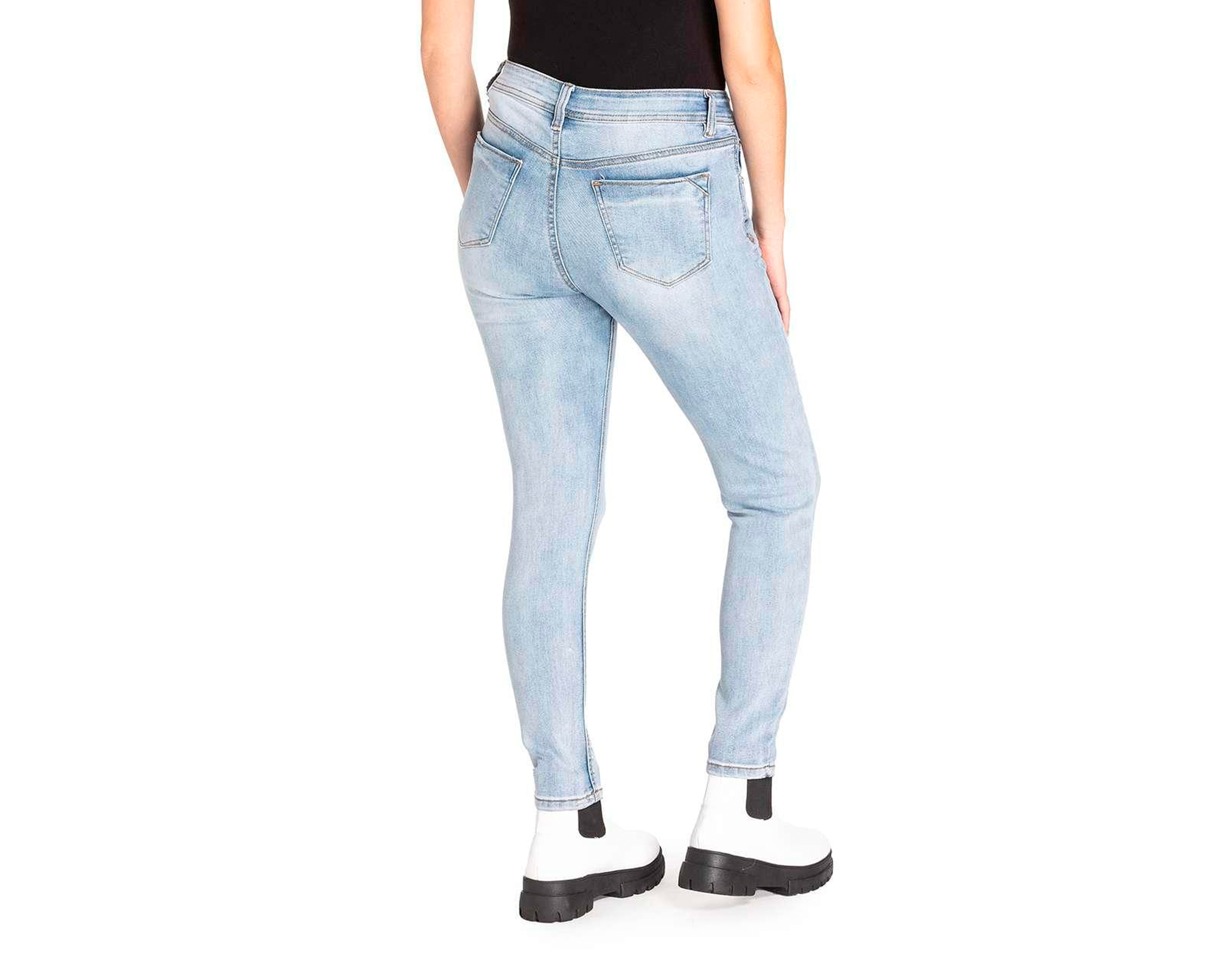 Foto 3 pulgar | Foto 2 | Jeans Skinny Refill para Mujer