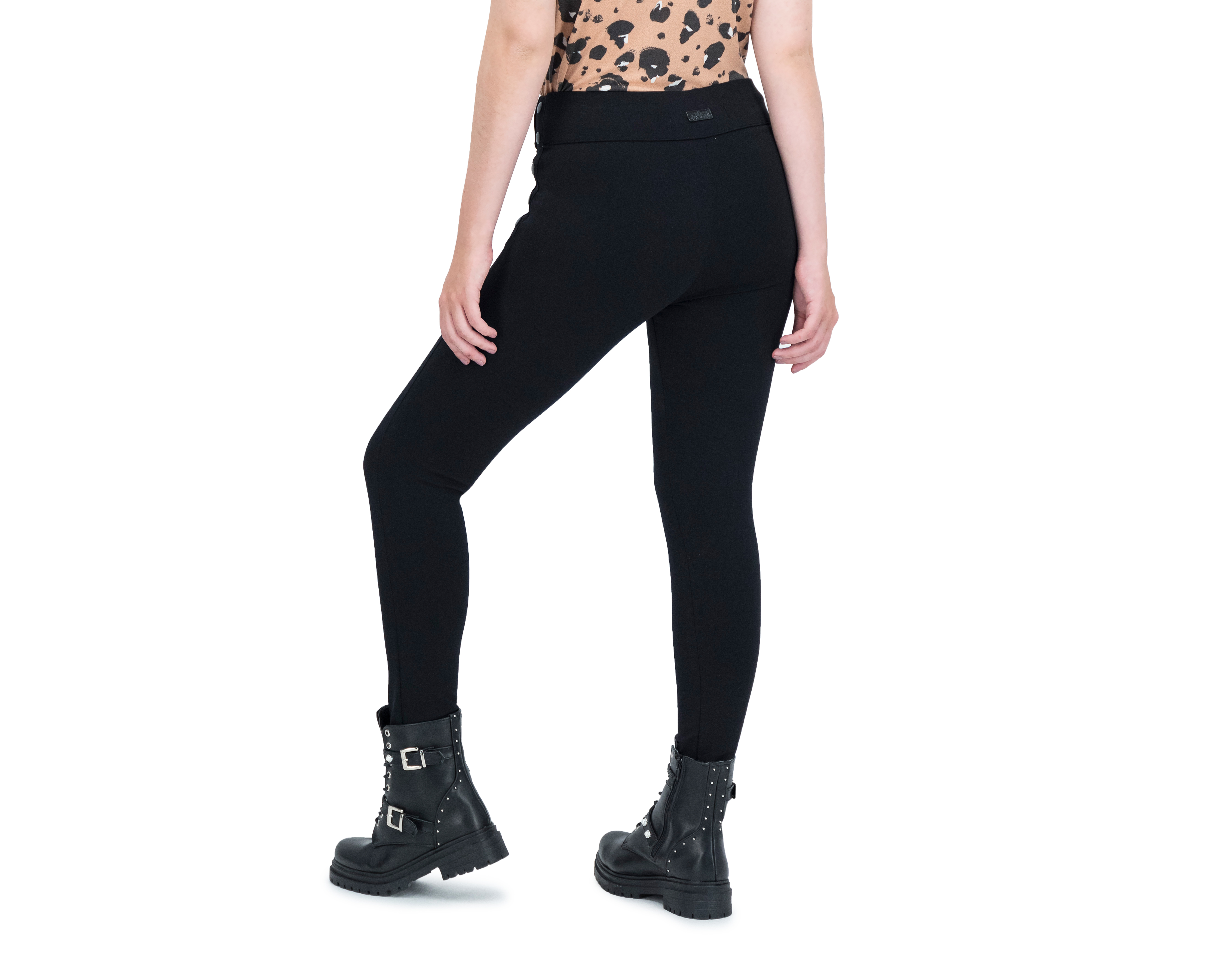 Foto 4 pulgar | Foto 3 | Leggings Boy London con Botones