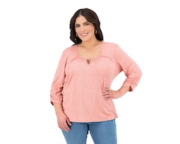 Playera Lady Sun Rosa Cuello Redondo