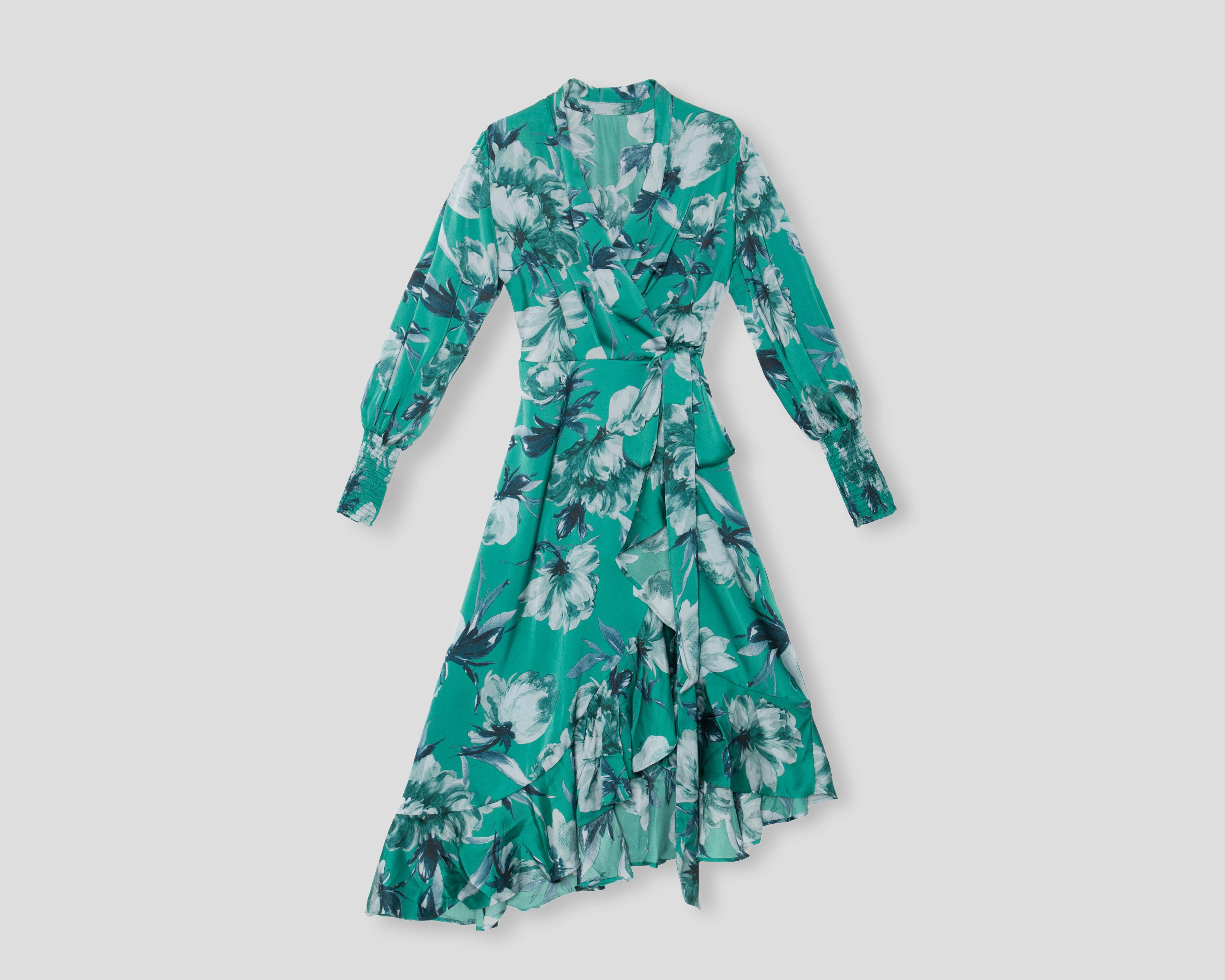 Foto 2 pulgar | Foto 1 | Vestido Coctel Sahara Midi Floral Escote V para Mujer