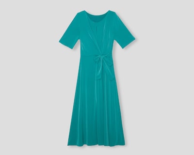 Foto 1 | Foto 1 | Vestido Coctel Sahara Verde con Lazo Manga Corta para Mujer