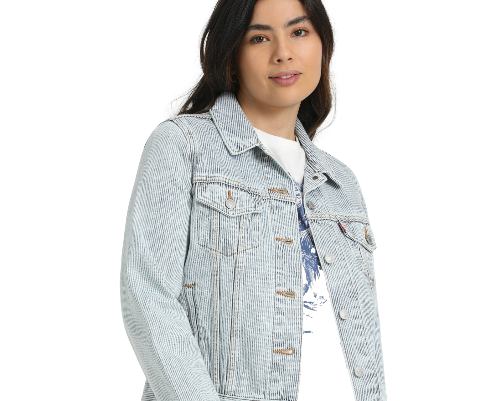 Foto 6 pulgar | Foto 5 | Chamarra de Mezclilla con Botones Levi's para Mujer