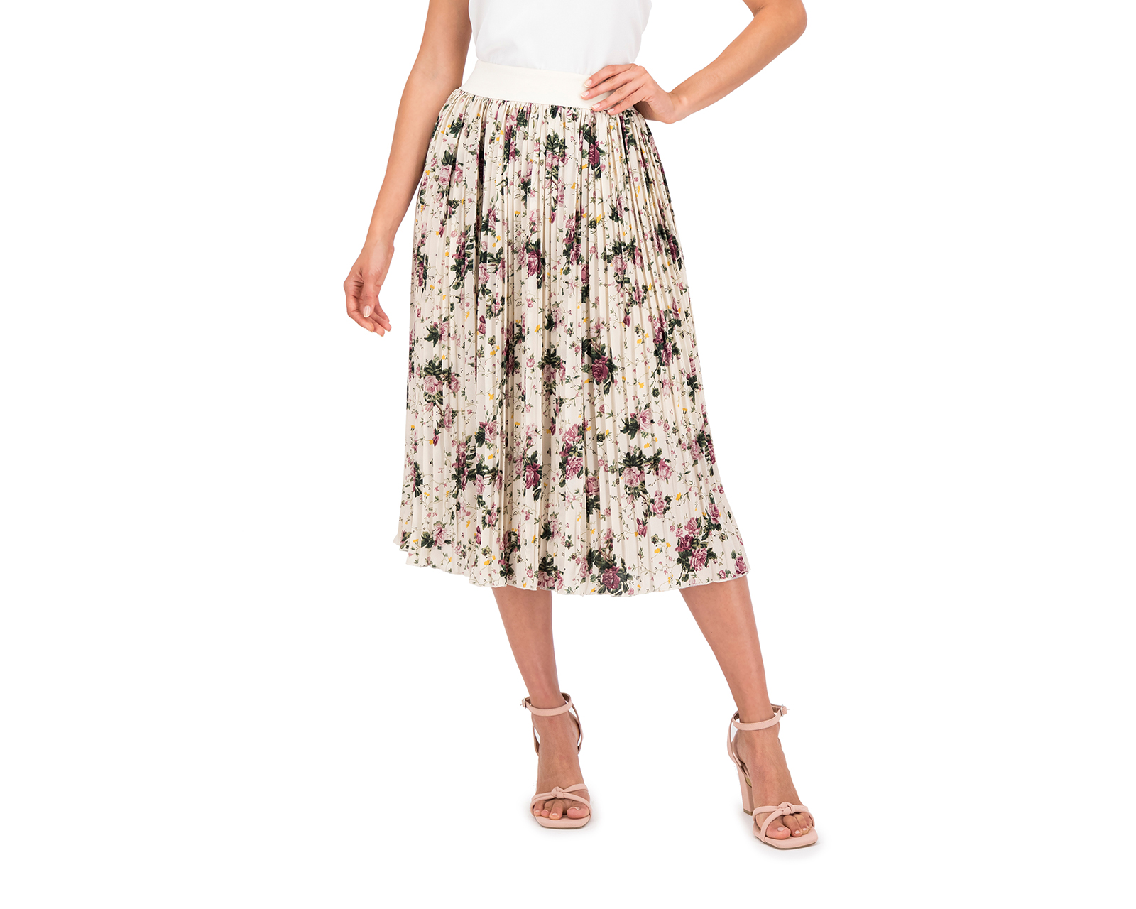 Foto 1 | Foto 1 | Falda Midi Sahara Plisada Estampada