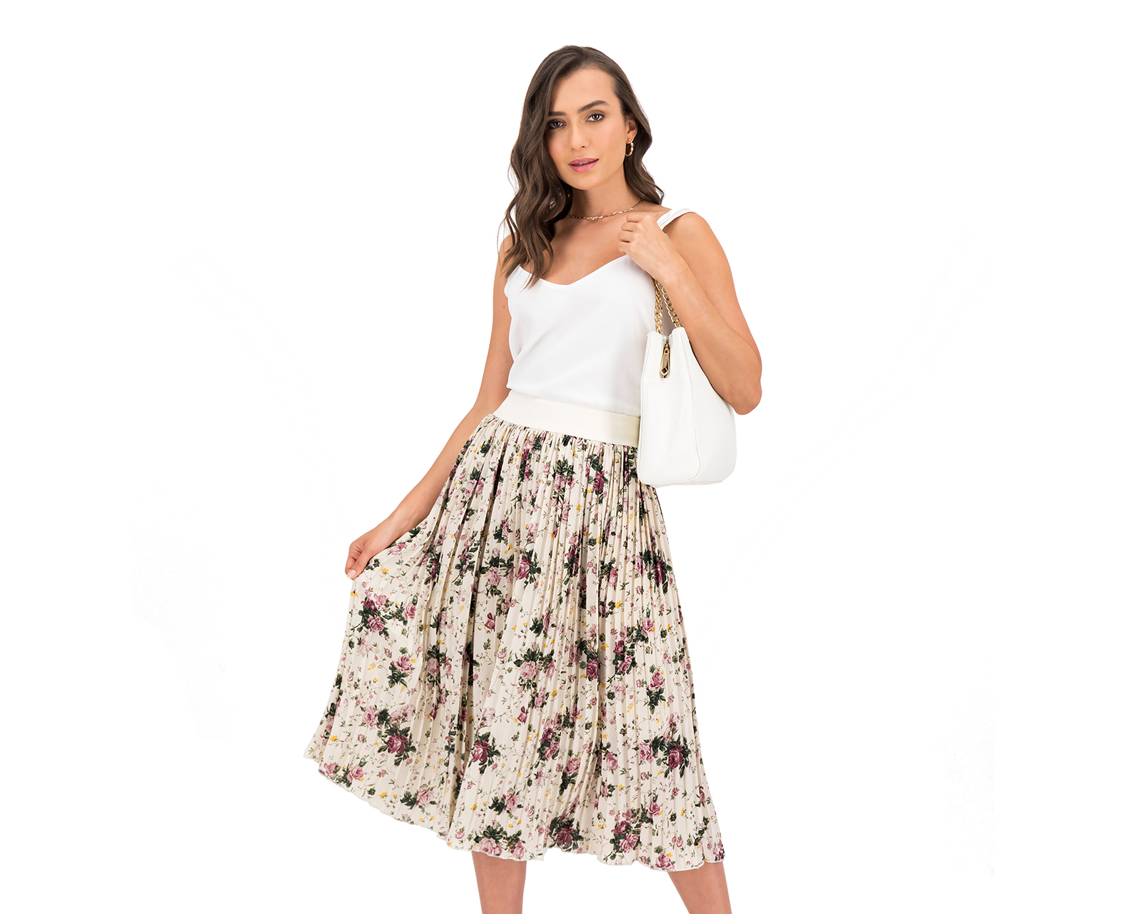 Foto 2 | Foto 2 | Falda Midi Sahara Plisada Estampada