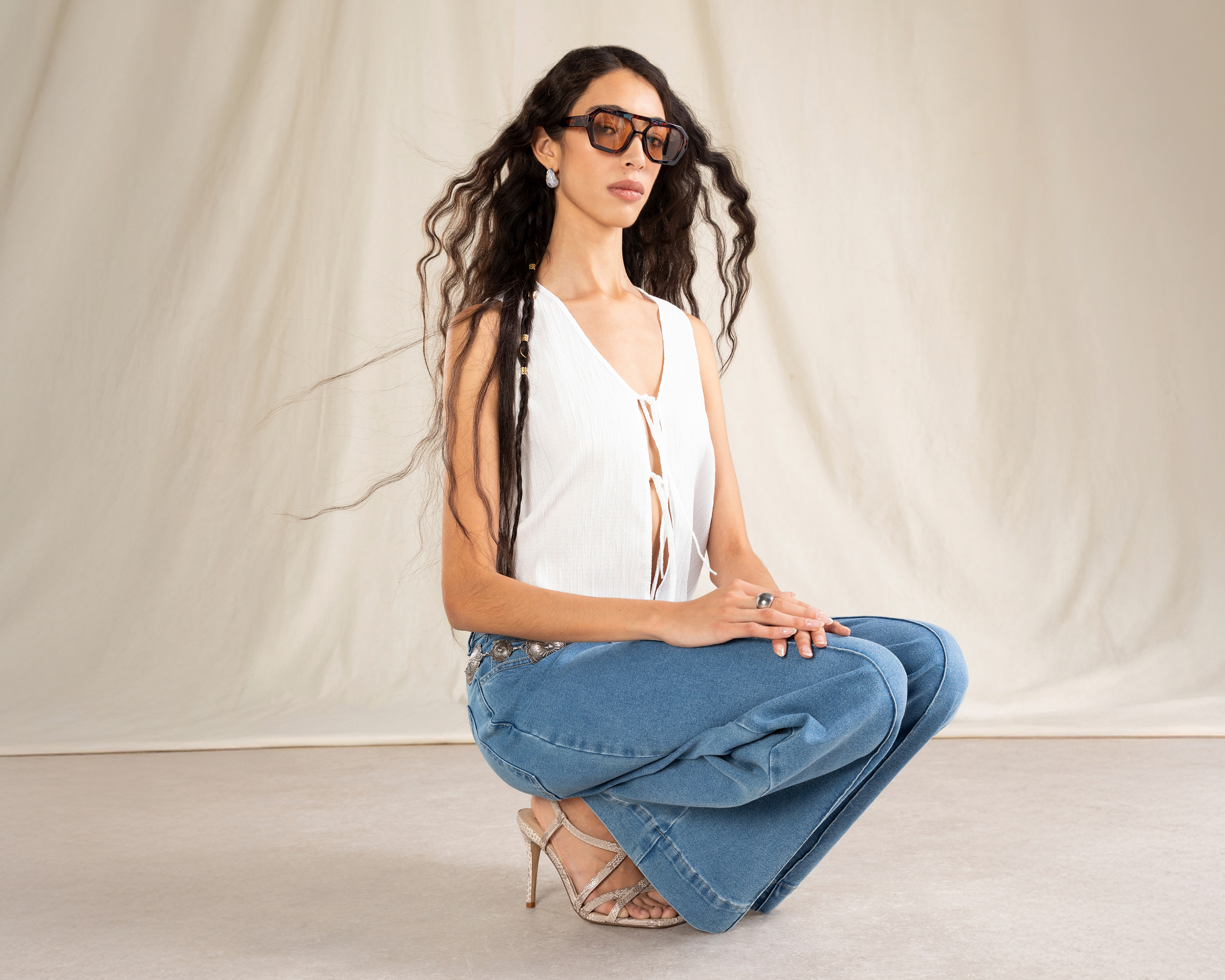 Blusa sin Mangas Strona para Mujer