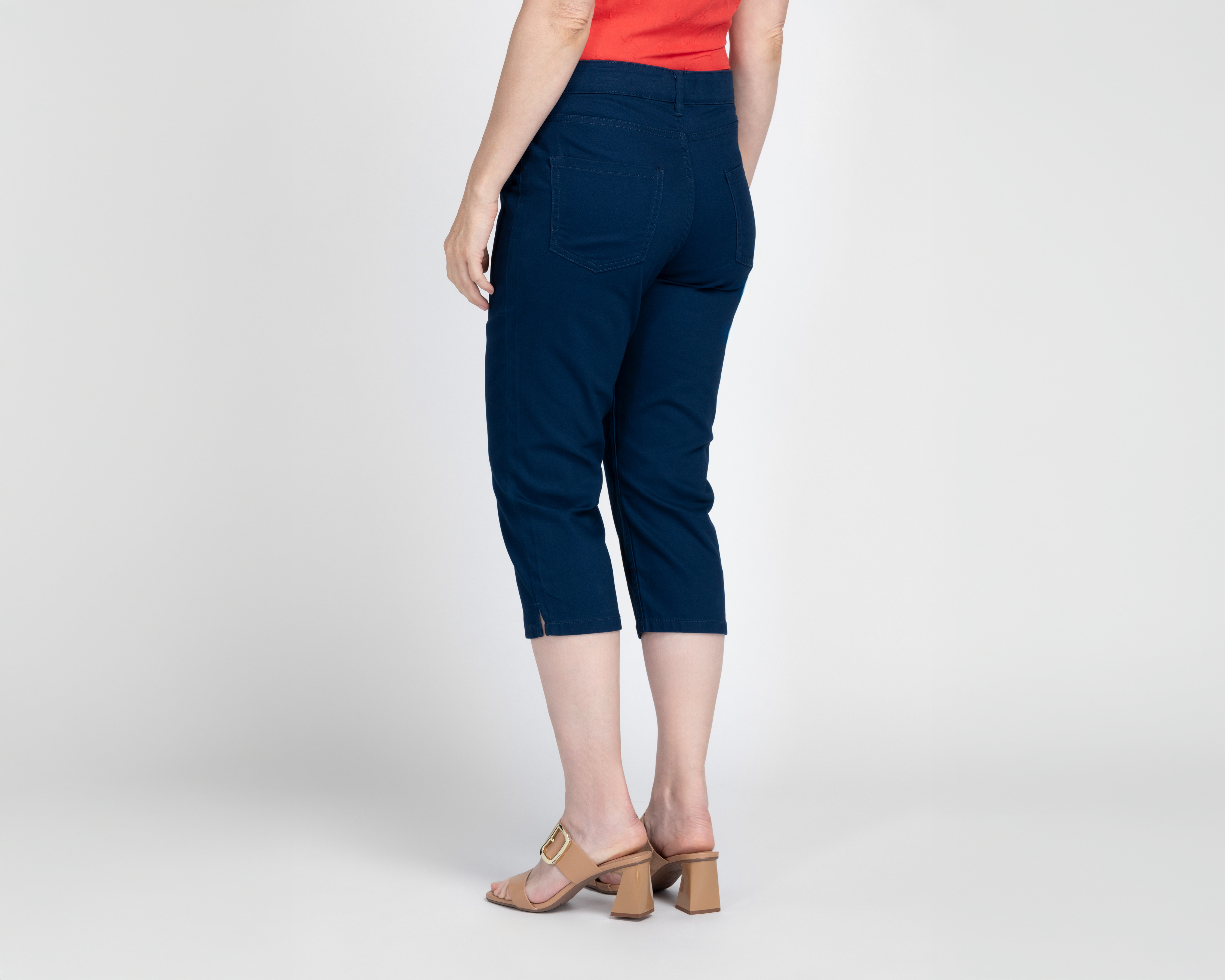 Foto 4 pulgar | Foto 3 | Pantalón Capri Lady Sun Azul para Mujer