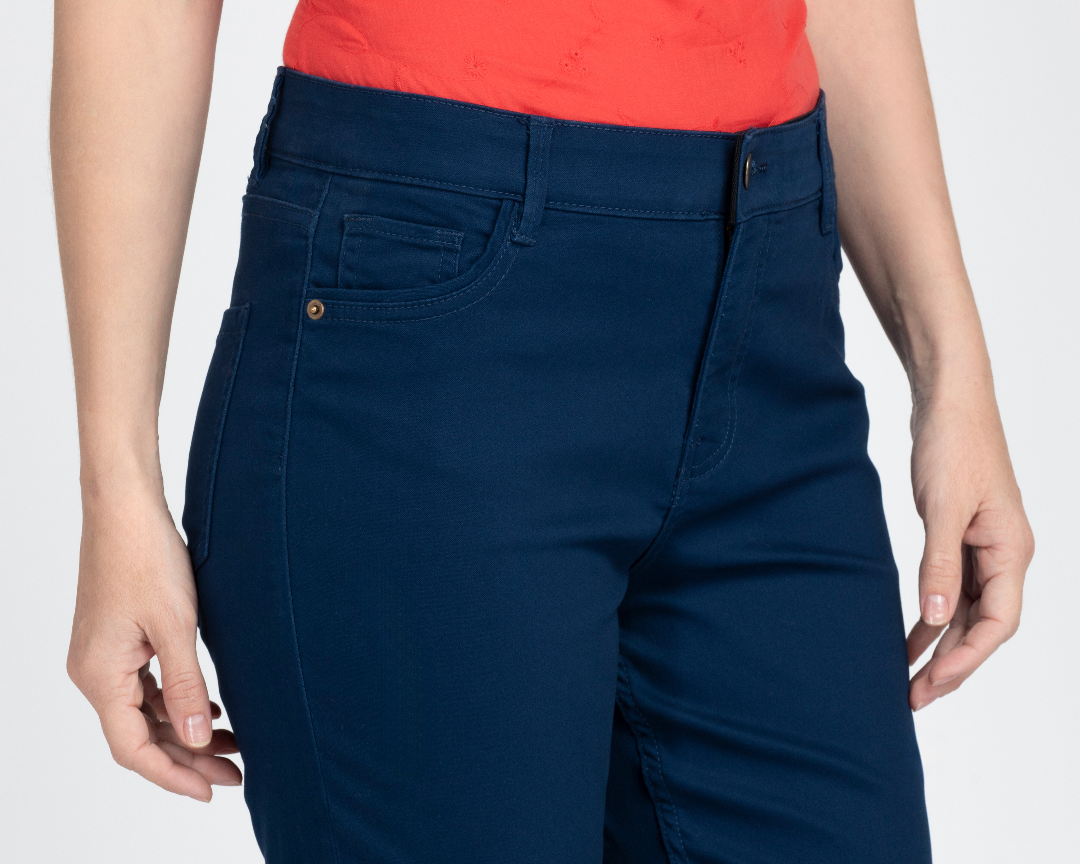 Foto 5 pulgar | Foto 4 | Pantalón Capri Lady Sun Azul para Mujer