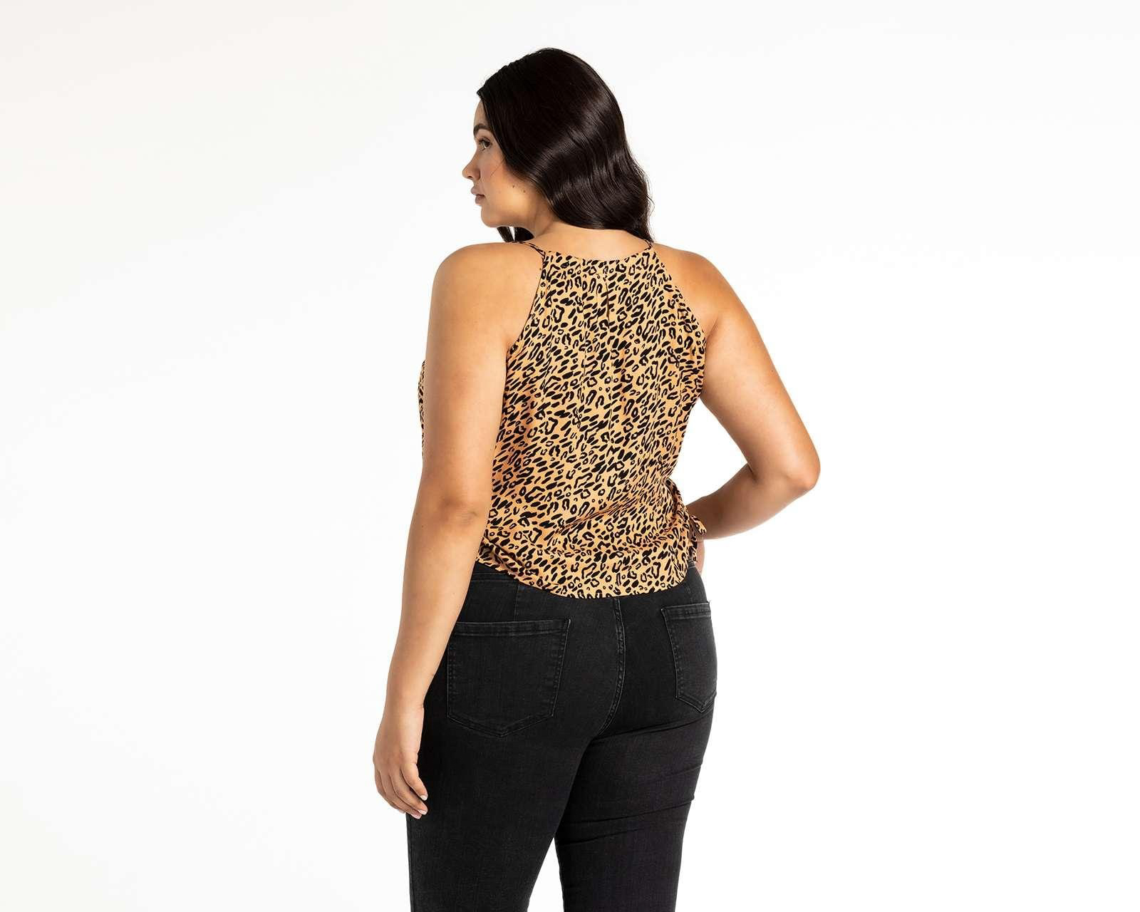 Foto 4 pulgar | Foto 3 | Blusa Thinner sin Mangas Animal Print