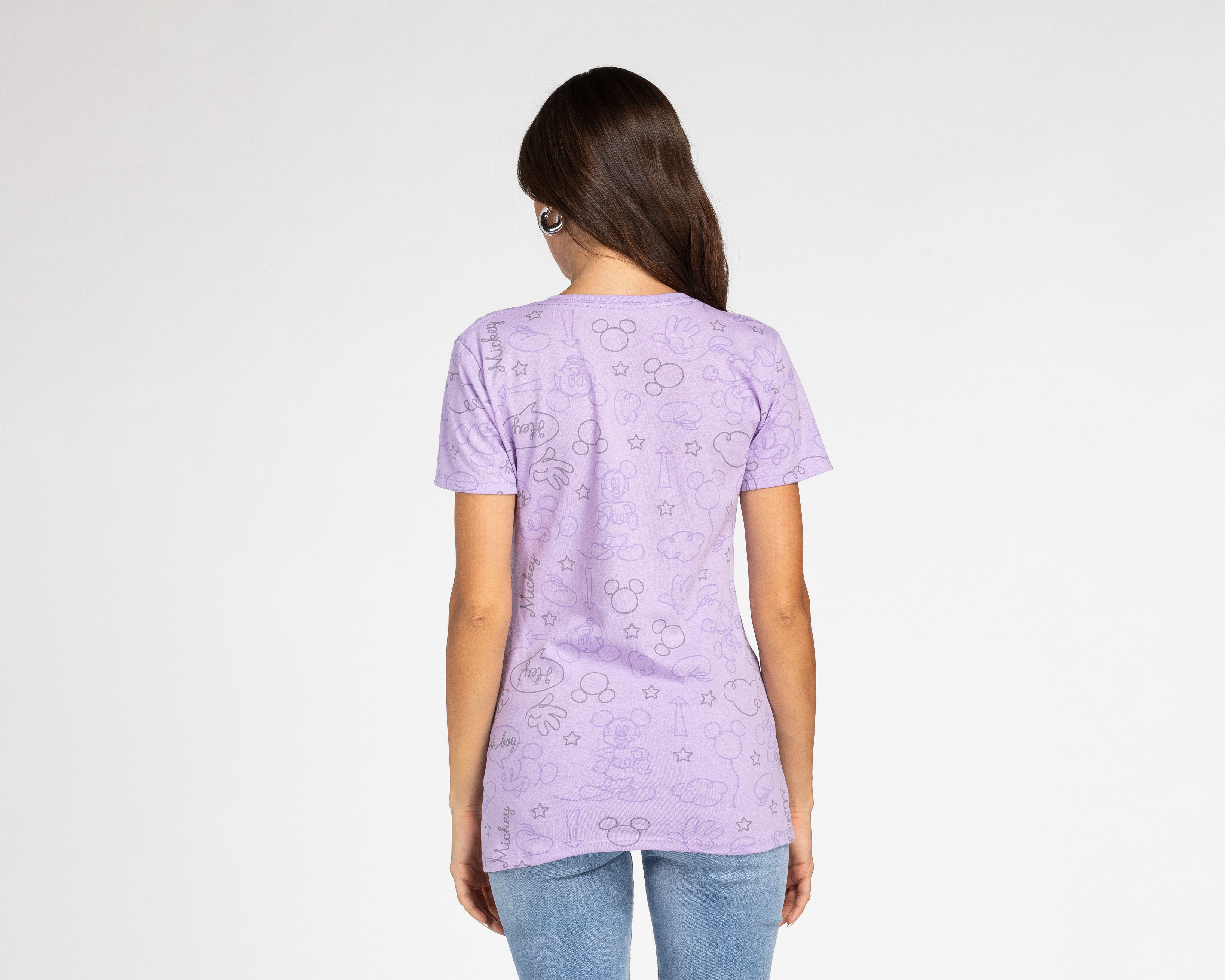 Foto 3 pulgar | Foto 2 | Playera Disney Mickey Mouse Manga Corta para Mujer