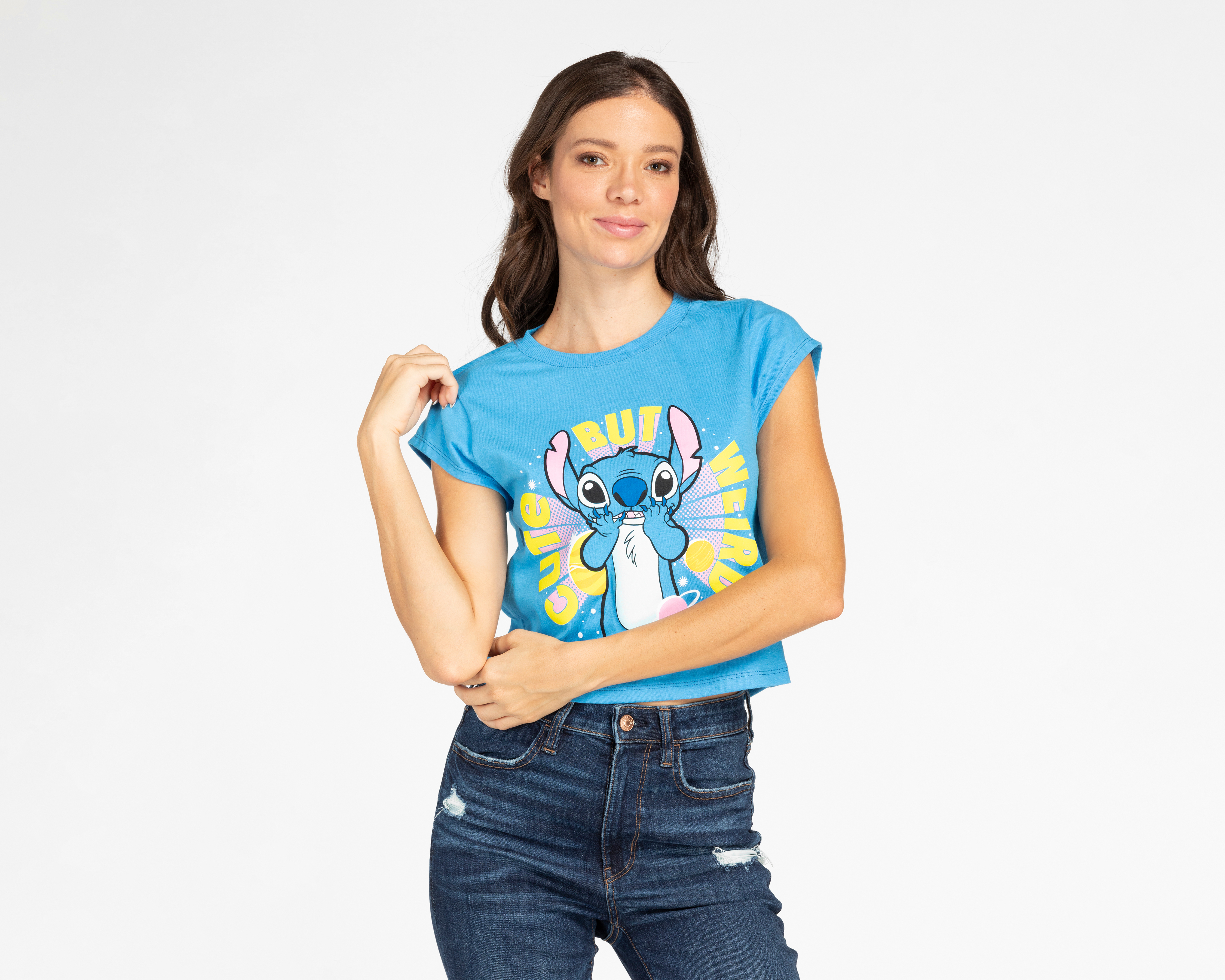 Foto 2 pulgar | Foto 1 | Playera Disney Stitch para Mujer