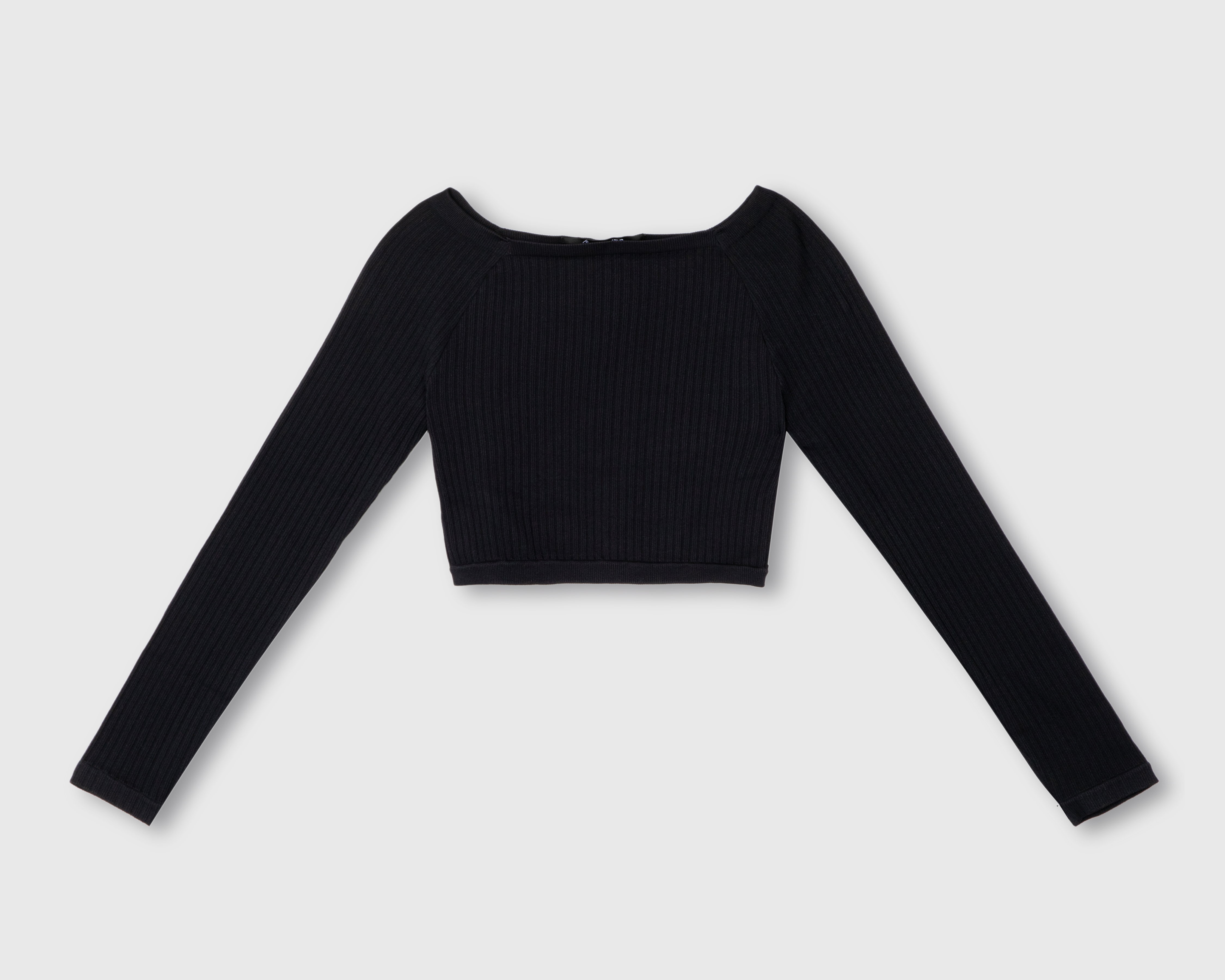 Crop Top Thinner Manga Larga para Mujer