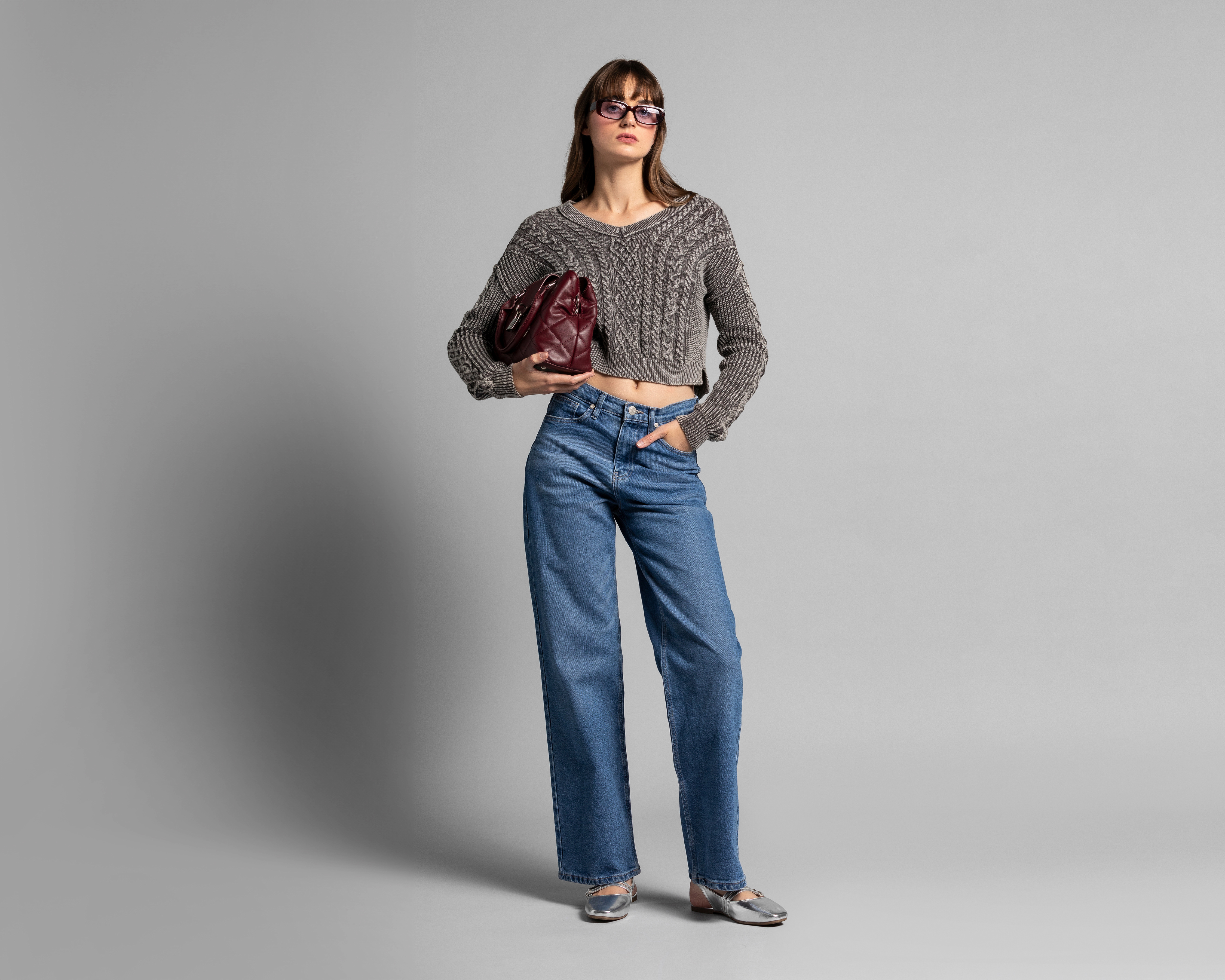 Foto 2 | Foto 2 | Suéter de Algodón tipo Crop Thinner para Mujer