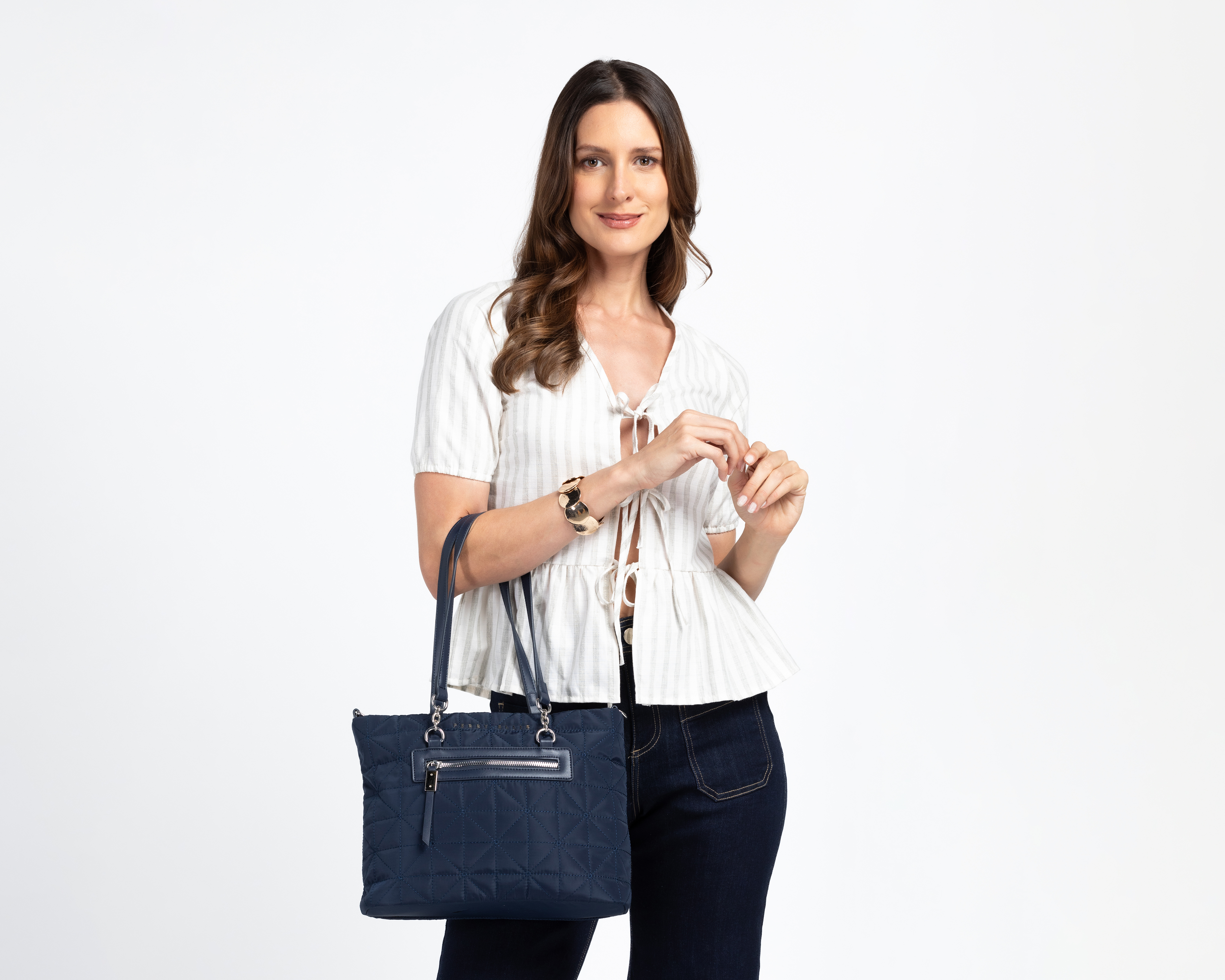 Foto 7 pulgar | Foto 6 | Bolsa de Hombro Perry Ellis