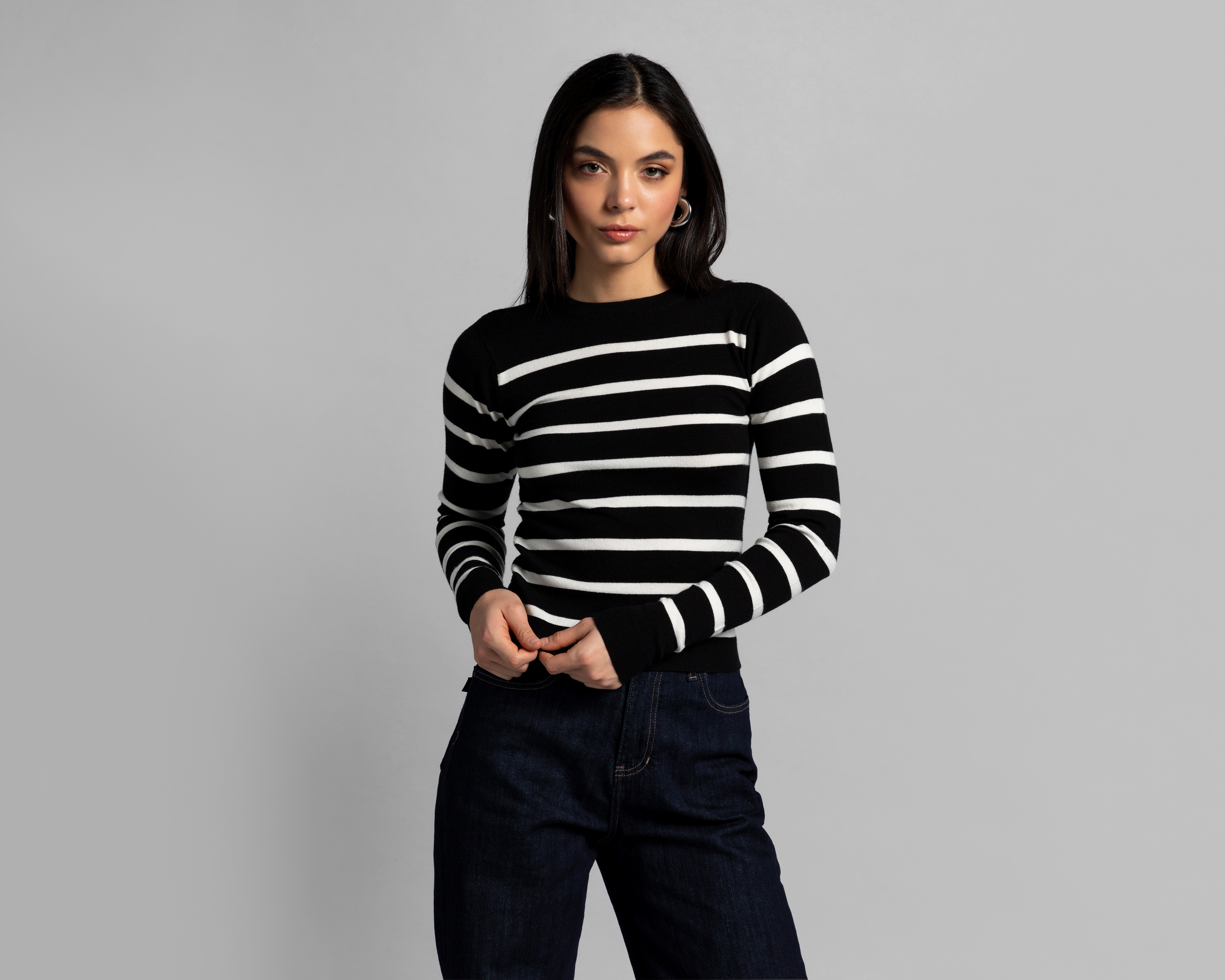 Suéter Thinner a Rayas para Mujer