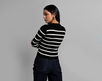 Foto 3 | Foto 3 | Suéter Thinner a Rayas para Mujer