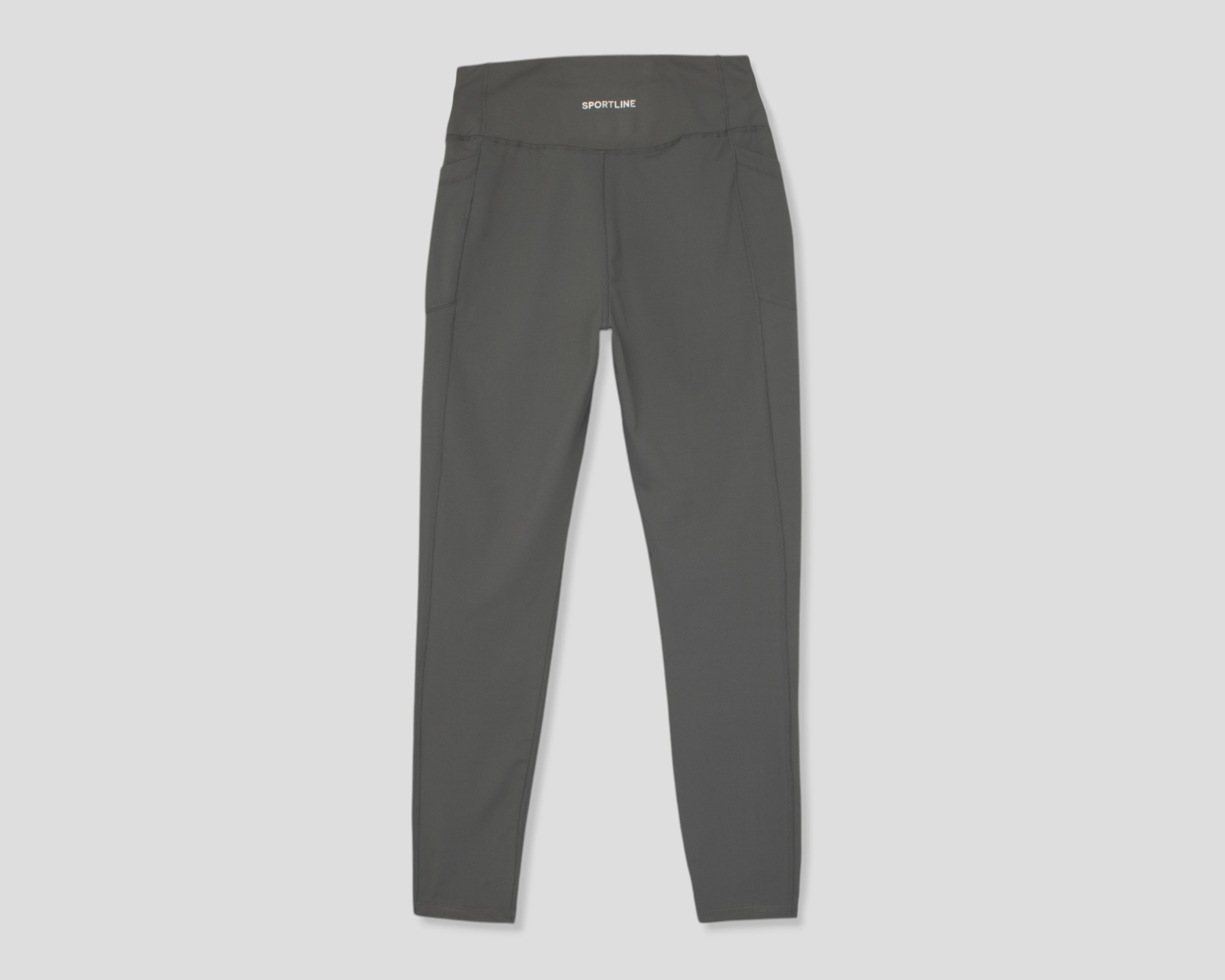 Foto 3 pulgar | Foto 2 | Leggings Alma Pocket Largo Gris