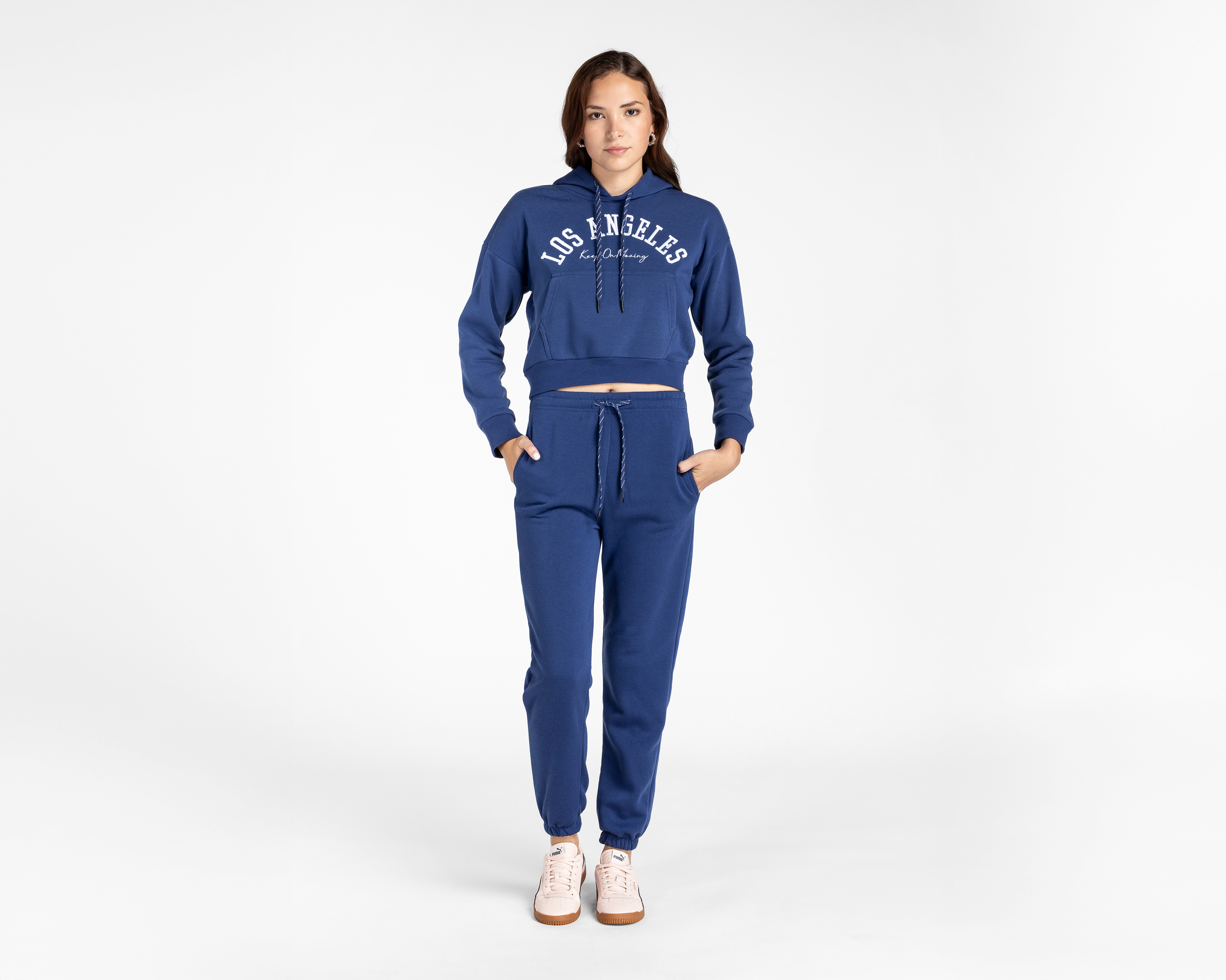 Pants y Sudadera Azul Refill para Mujer